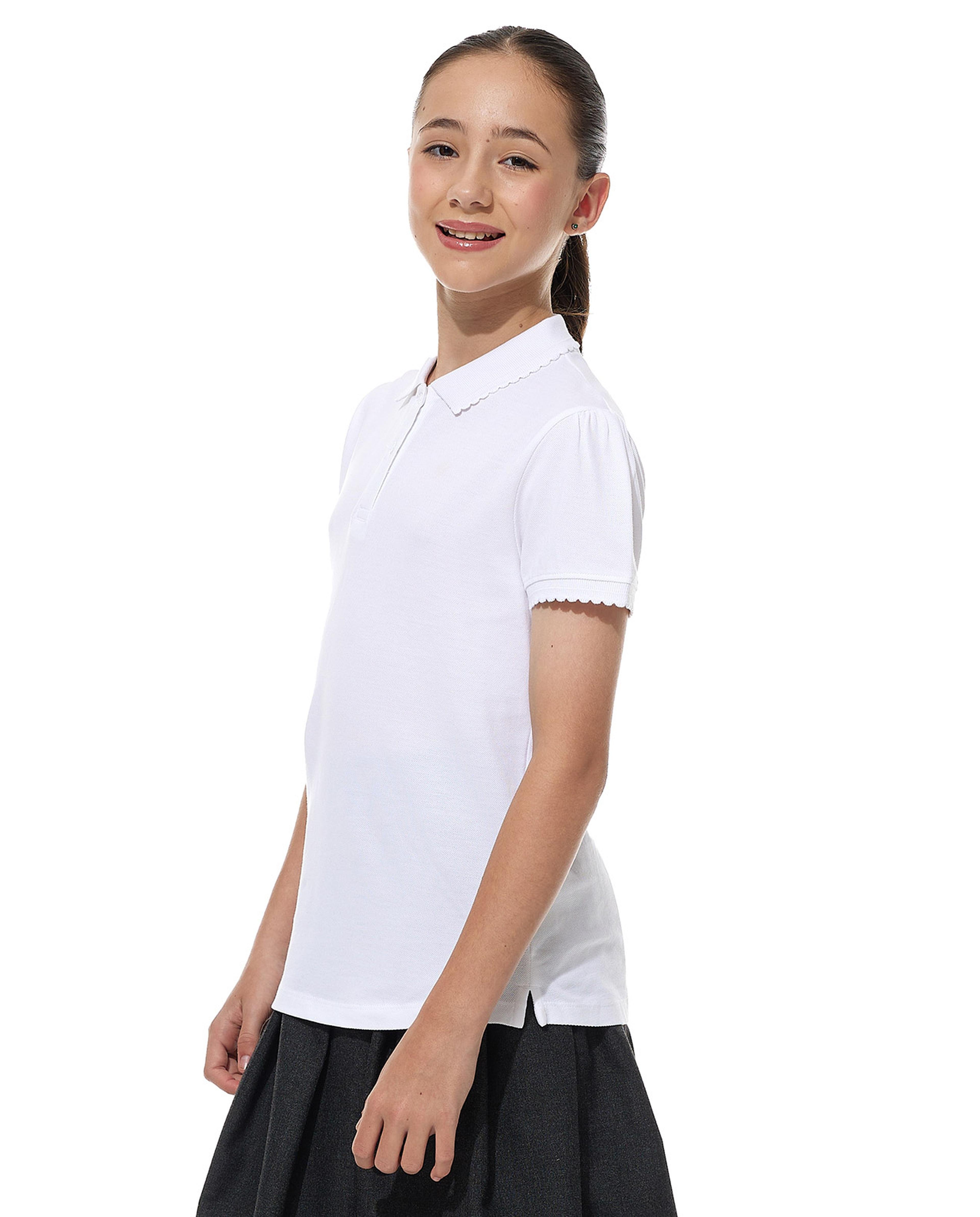 Pack of 2 Solid Polo T-Shirts with Short Sleeves