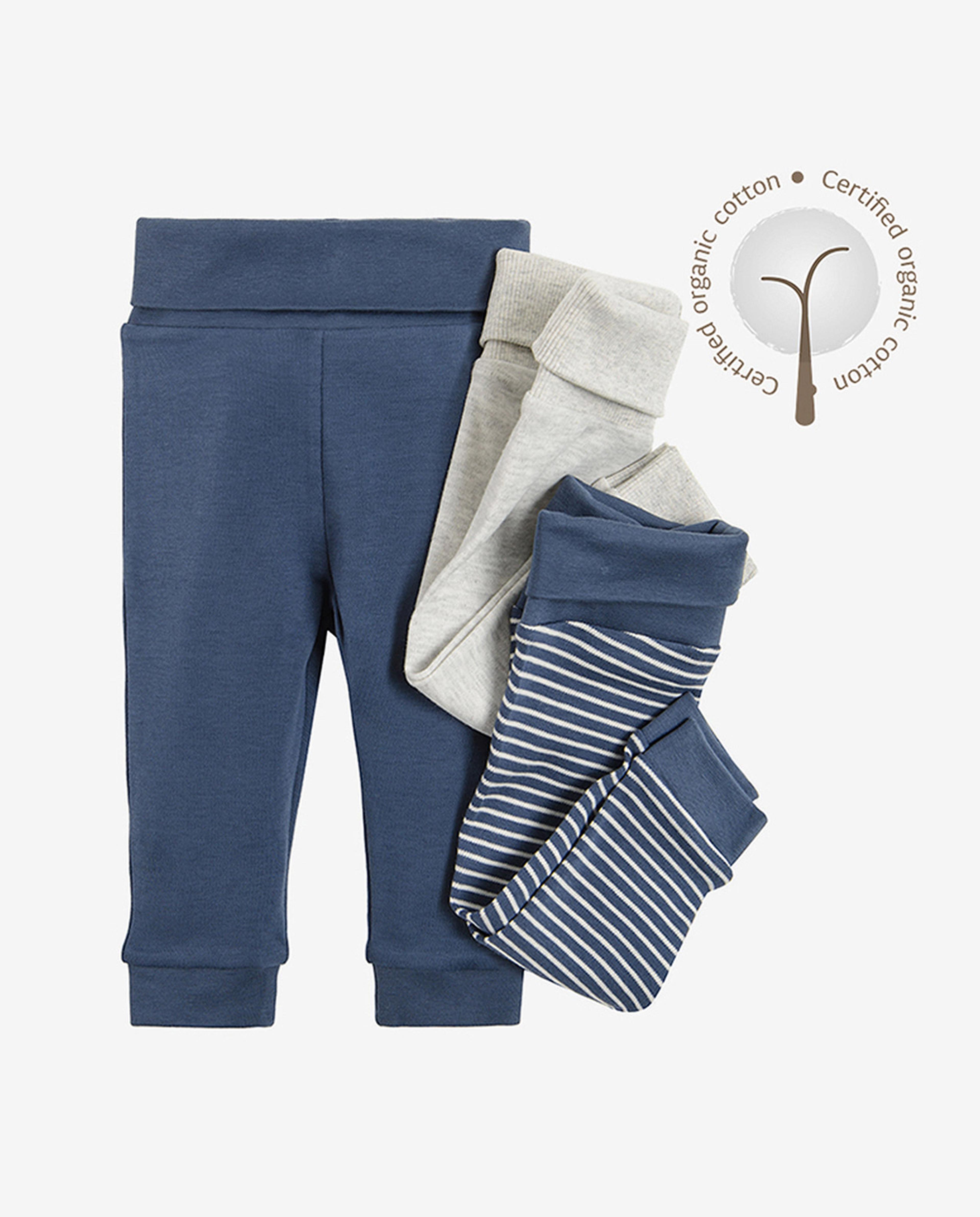 Cool Club Elasticated Waistband Half Sleepers Joggers Set 3 Pcs Multi