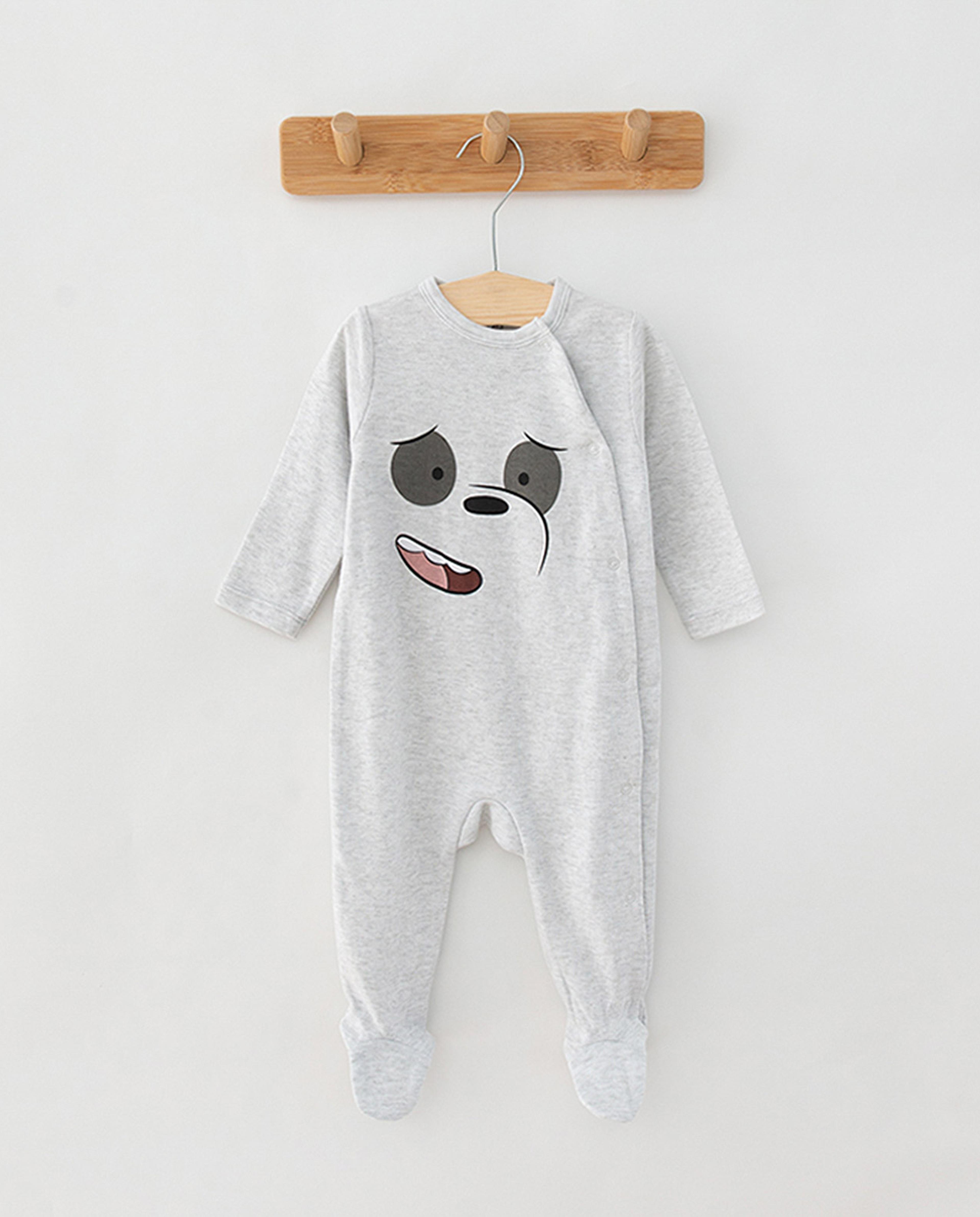 Kids Pack Of 3 Printed Sleepsuits
