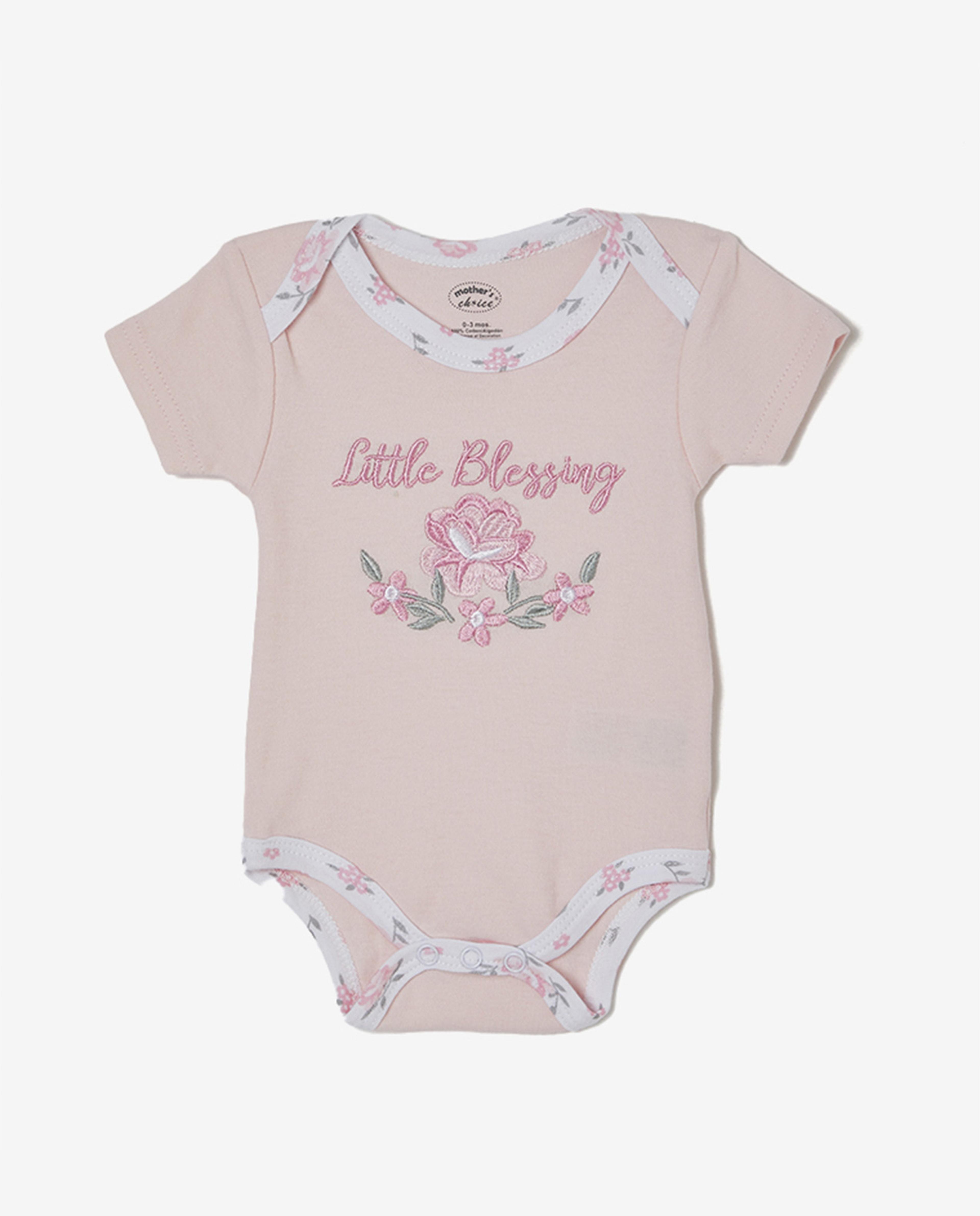 3PC Hanging Set SS Bodysuit, Mittens & Cap