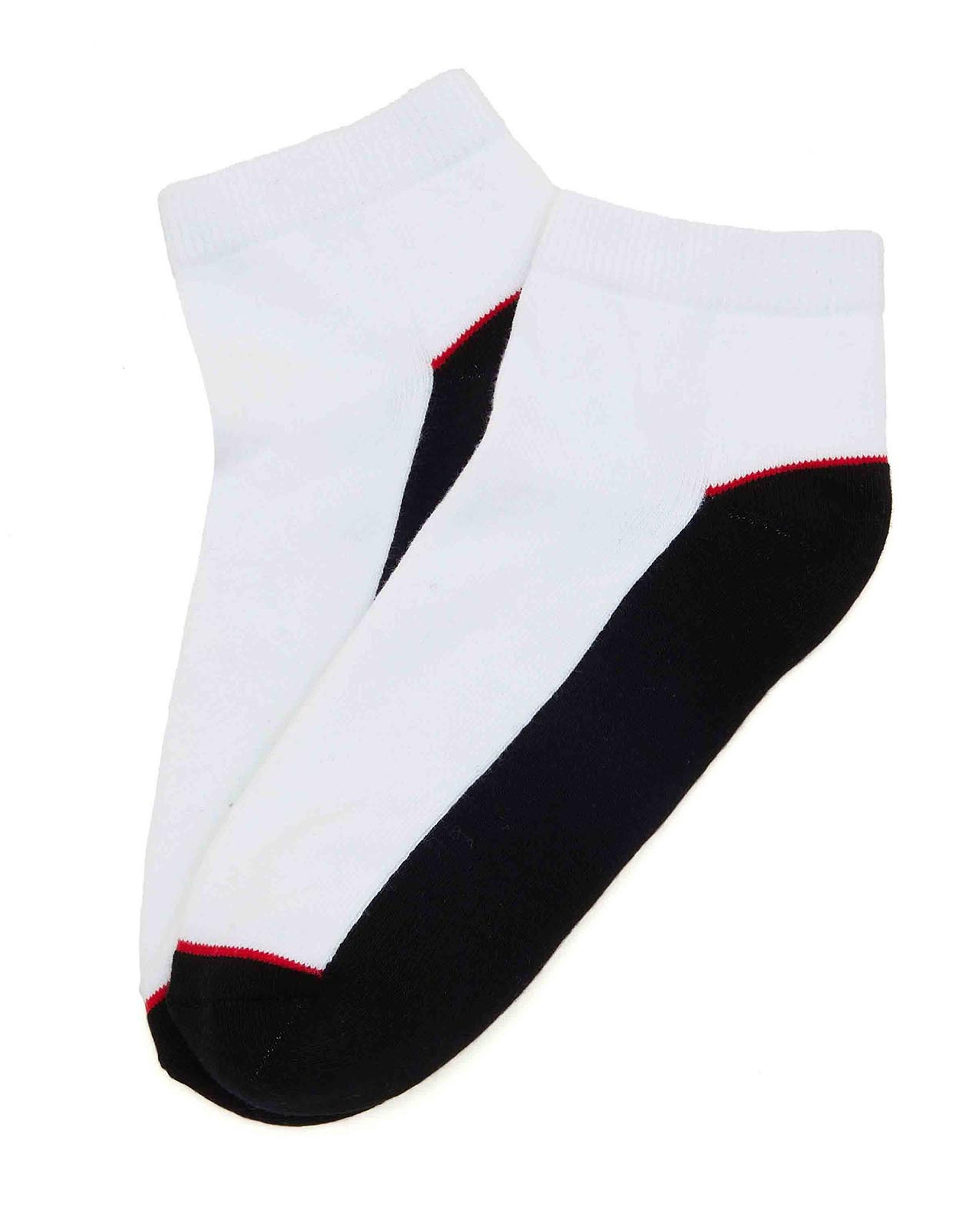 3-Pack Color Block Ankle Socks