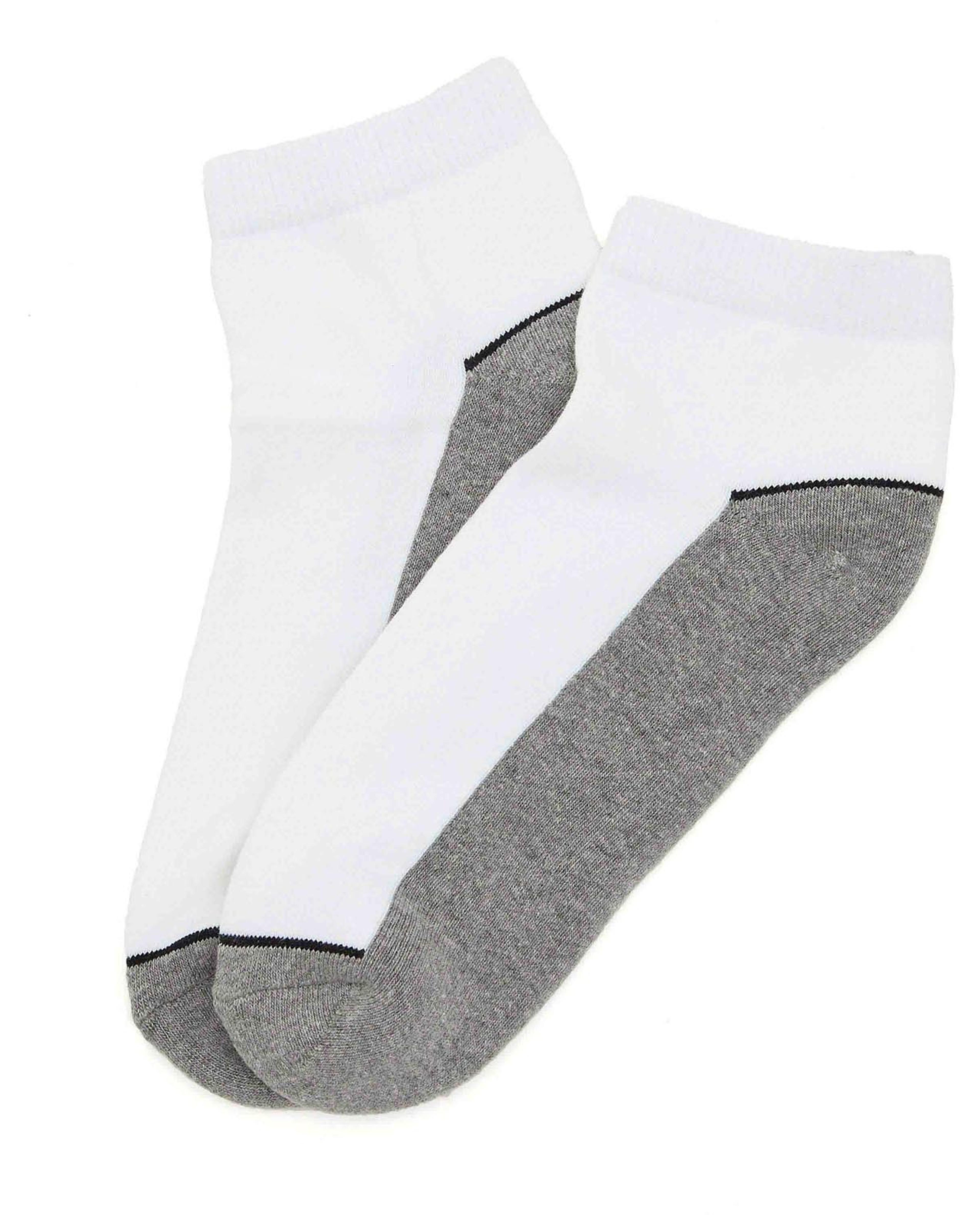 3-Pack Color Block Ankle Socks