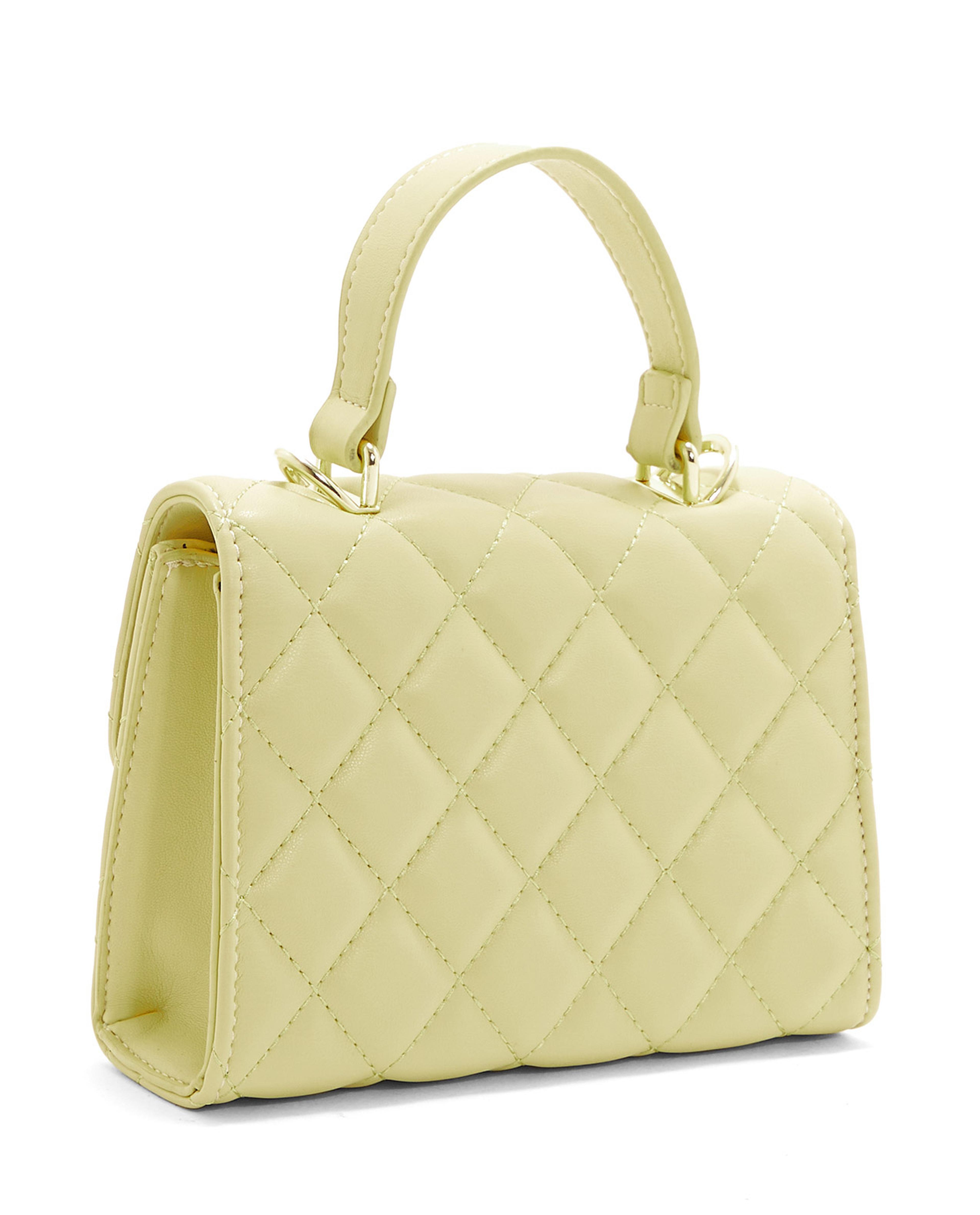 Quilted Top Handle Mini Bag with Sling