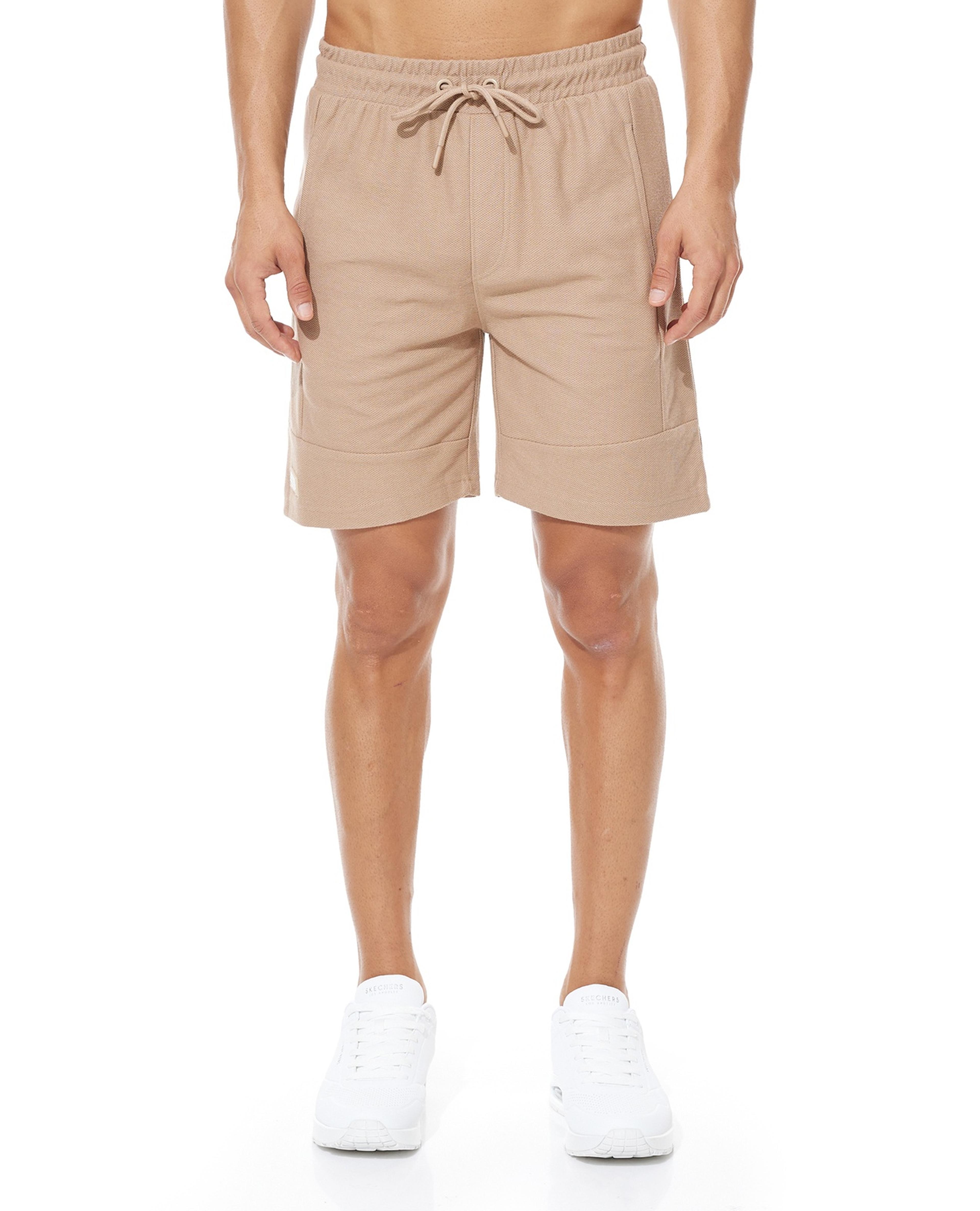 Solid Shorts with Drawstring Waist