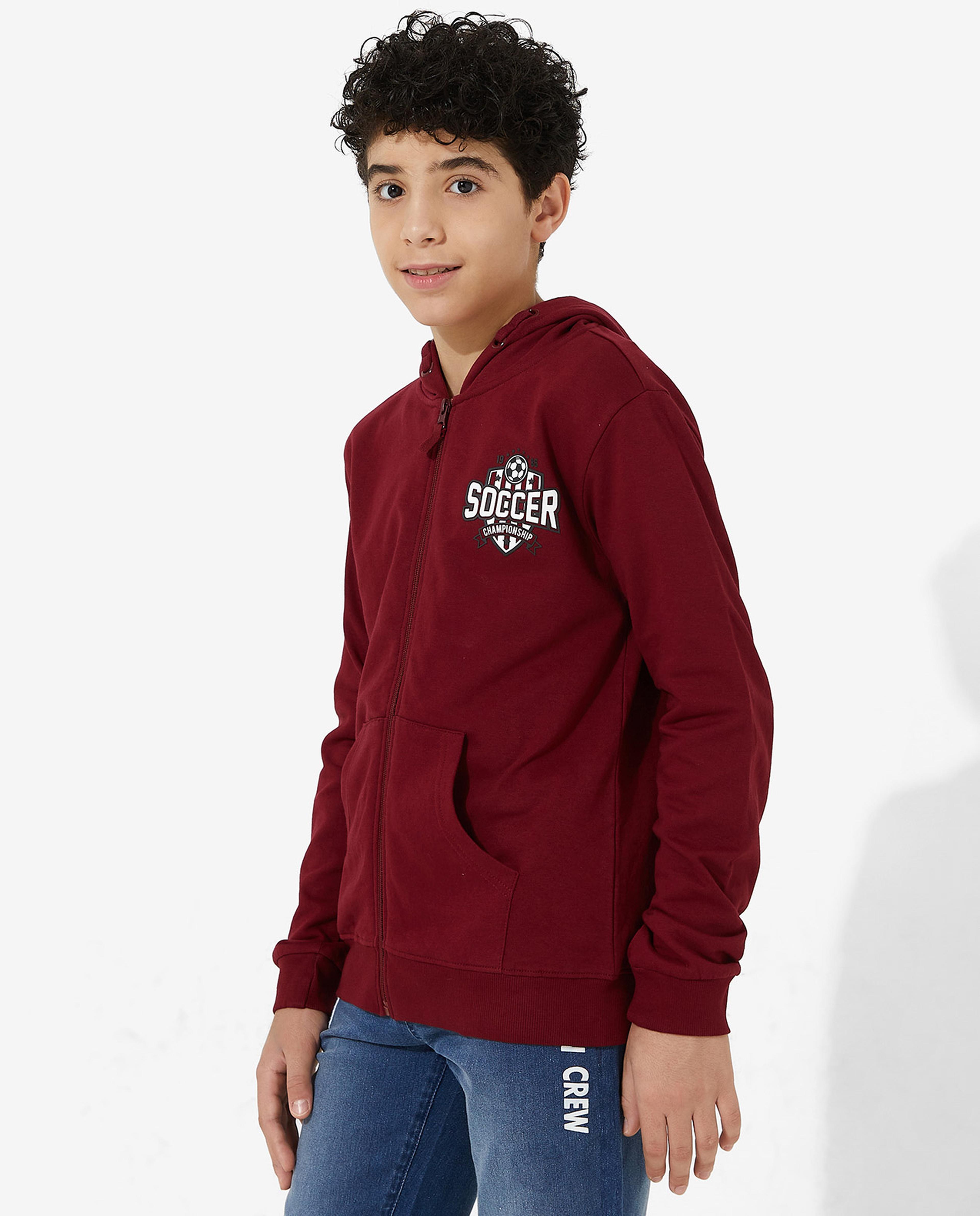 Print Detailed Hooded Jacket