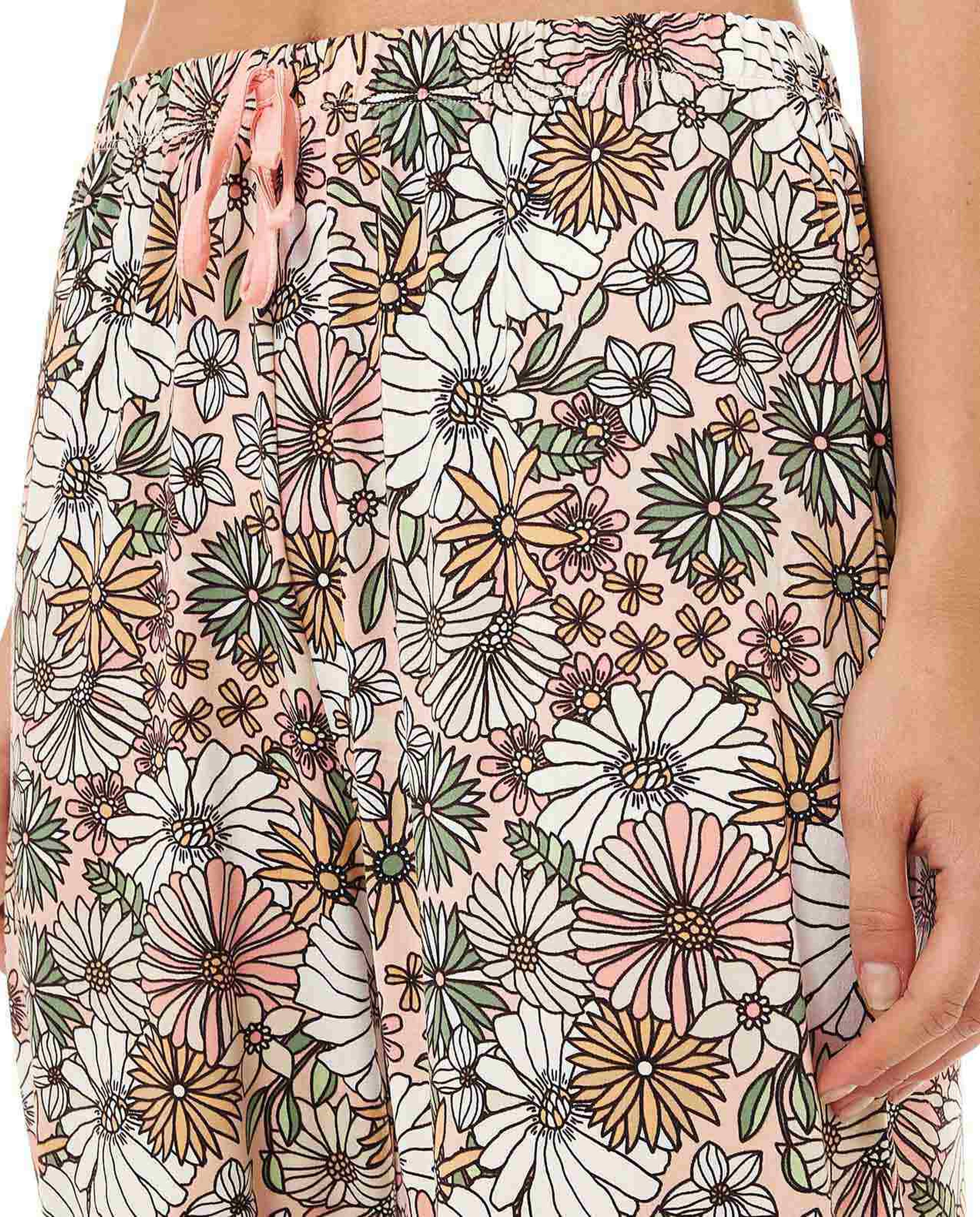 Printed Lounge Pants with Drawstring Waist