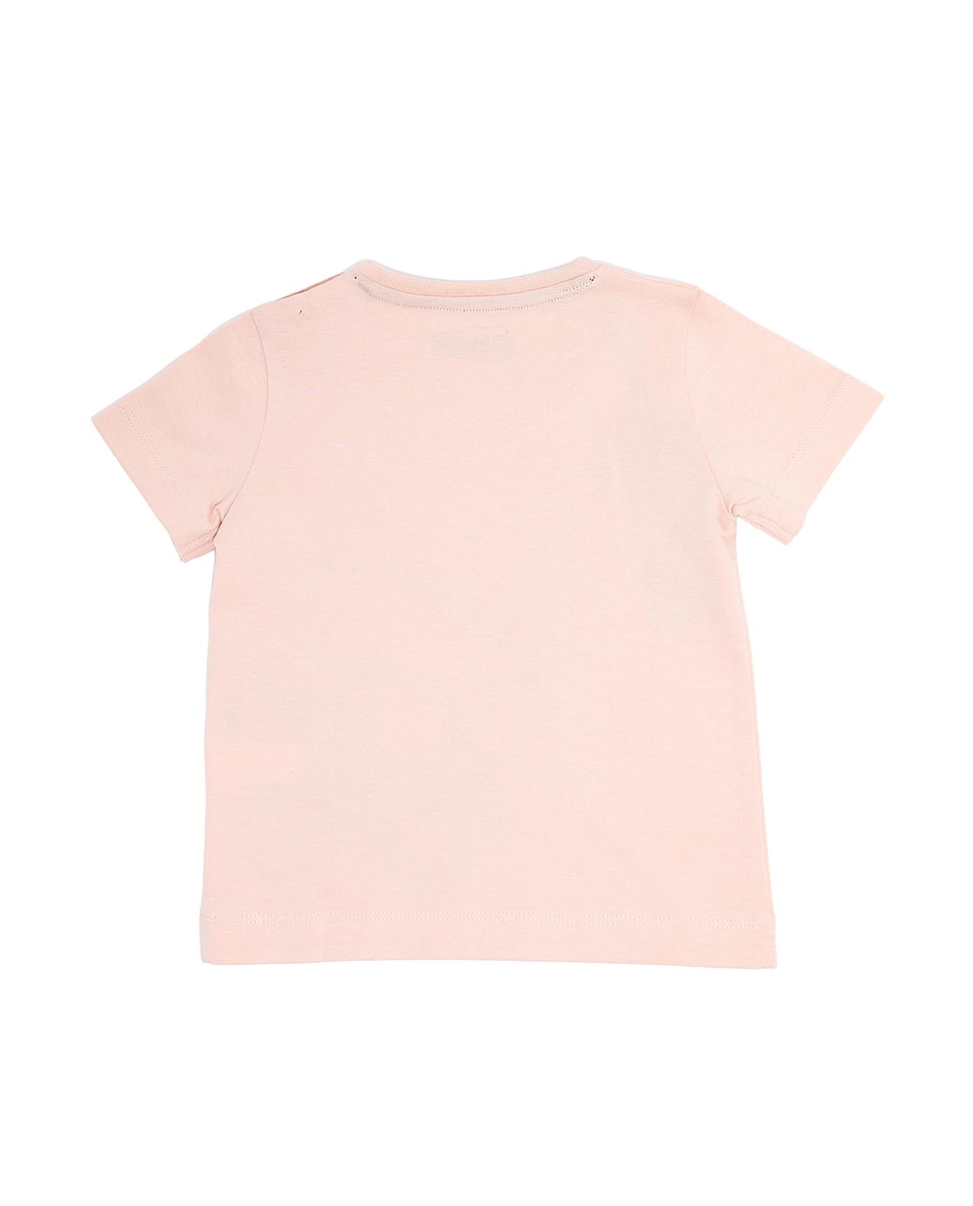 Graphic Print T-Shirt with Crew Neck and Short Sleeves