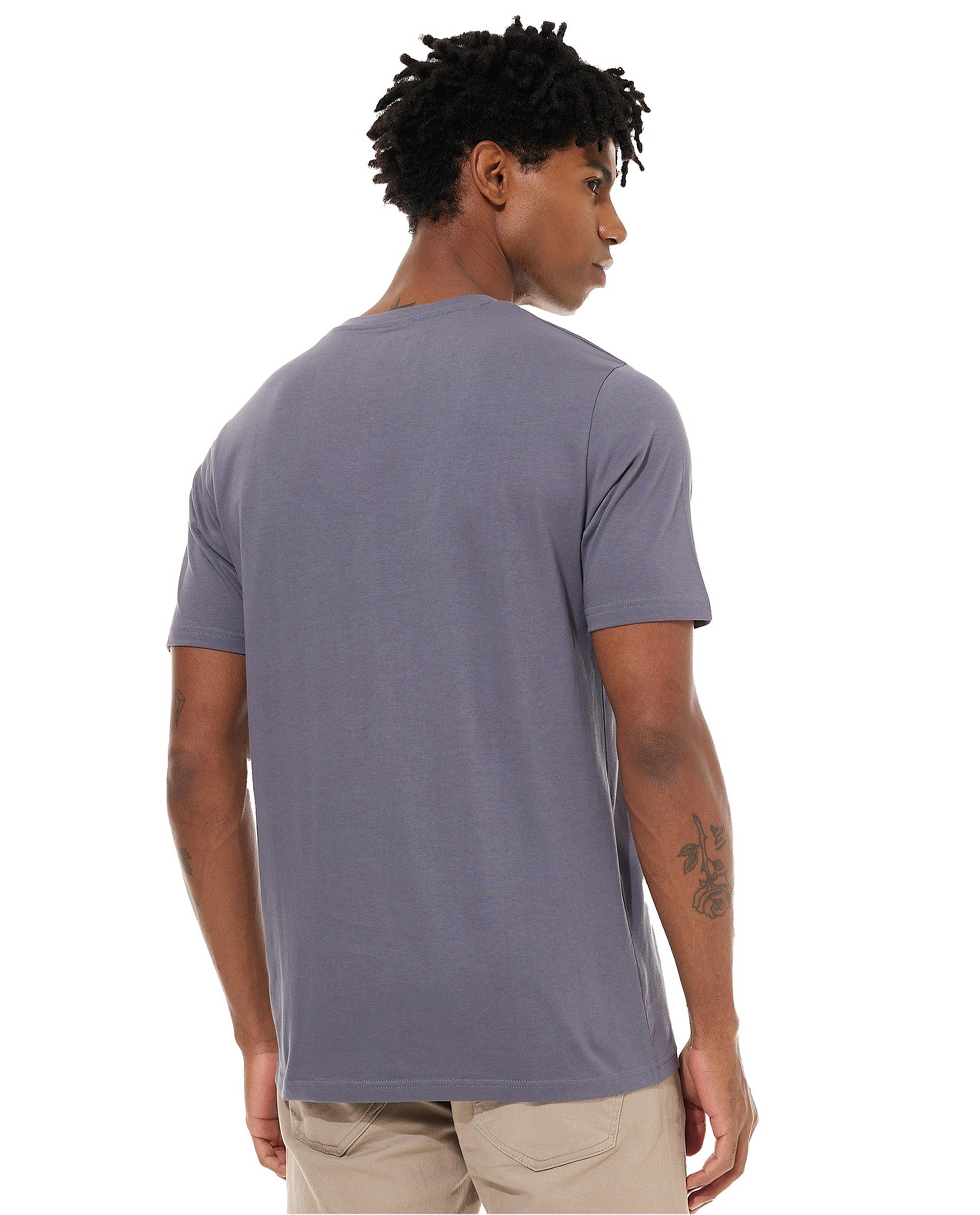 Printed T-Shirt with Crew Neck and Short Sleeves