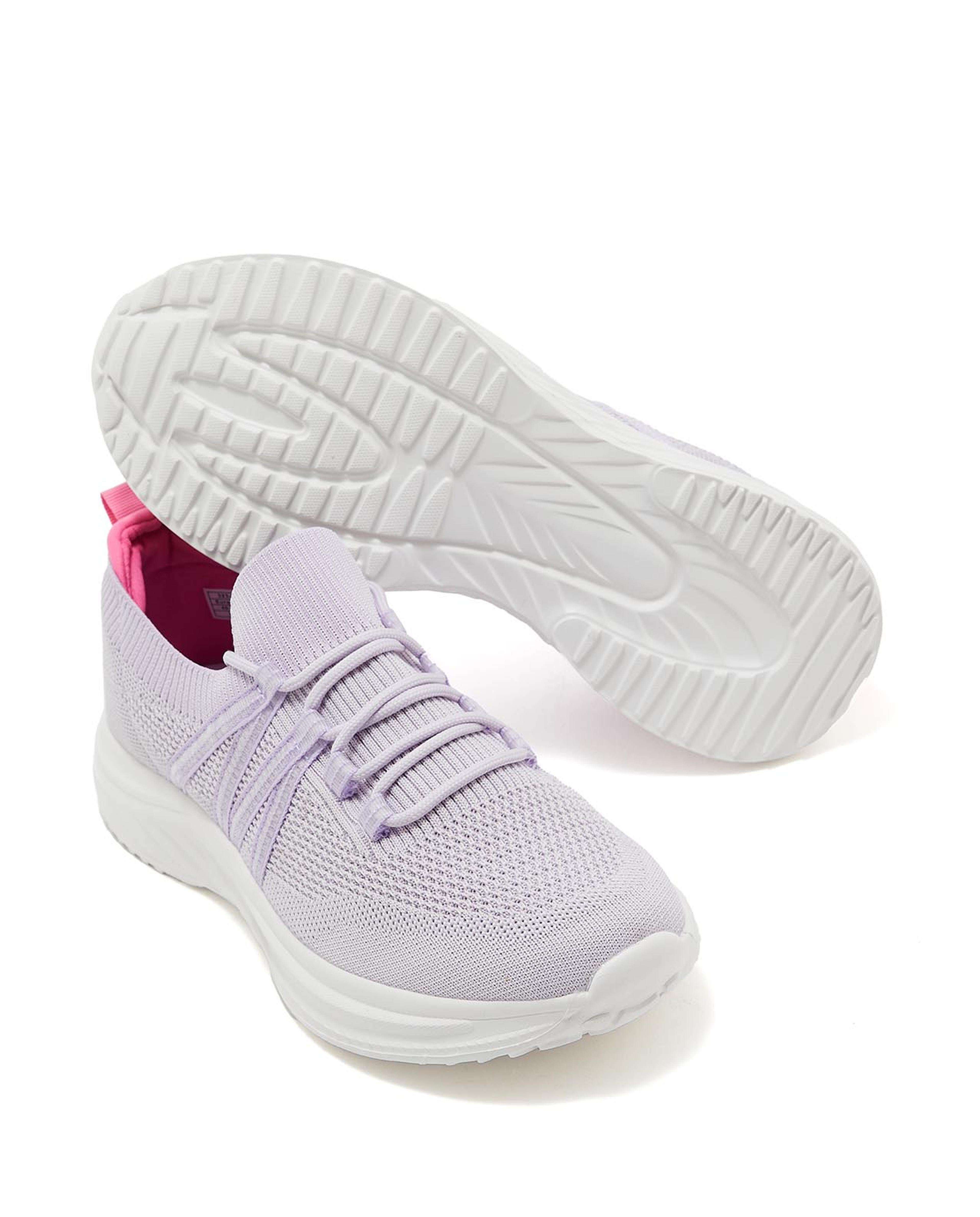Lace-Up Knitted Casual Shoes