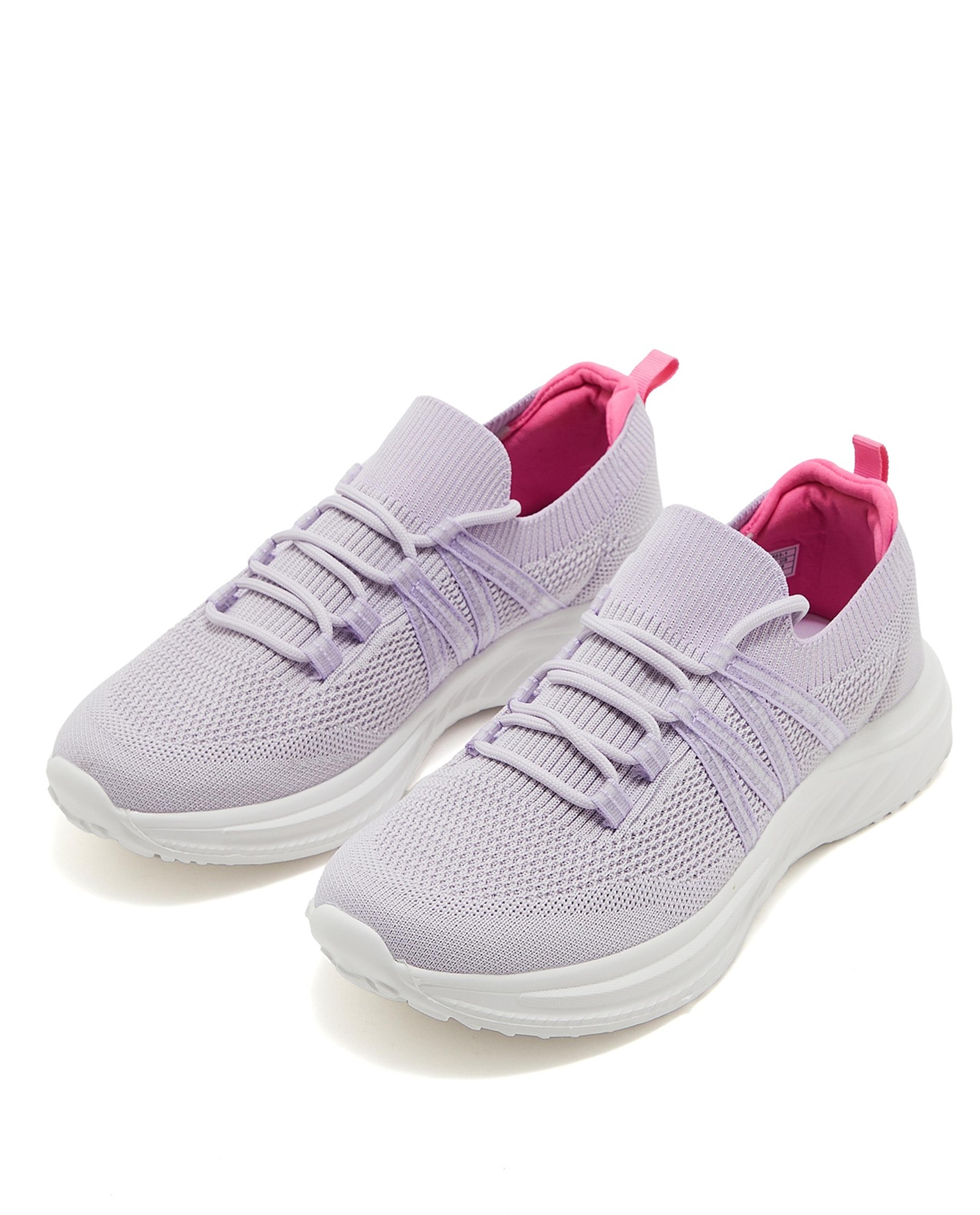 Lace-Up Knitted Casual Shoes