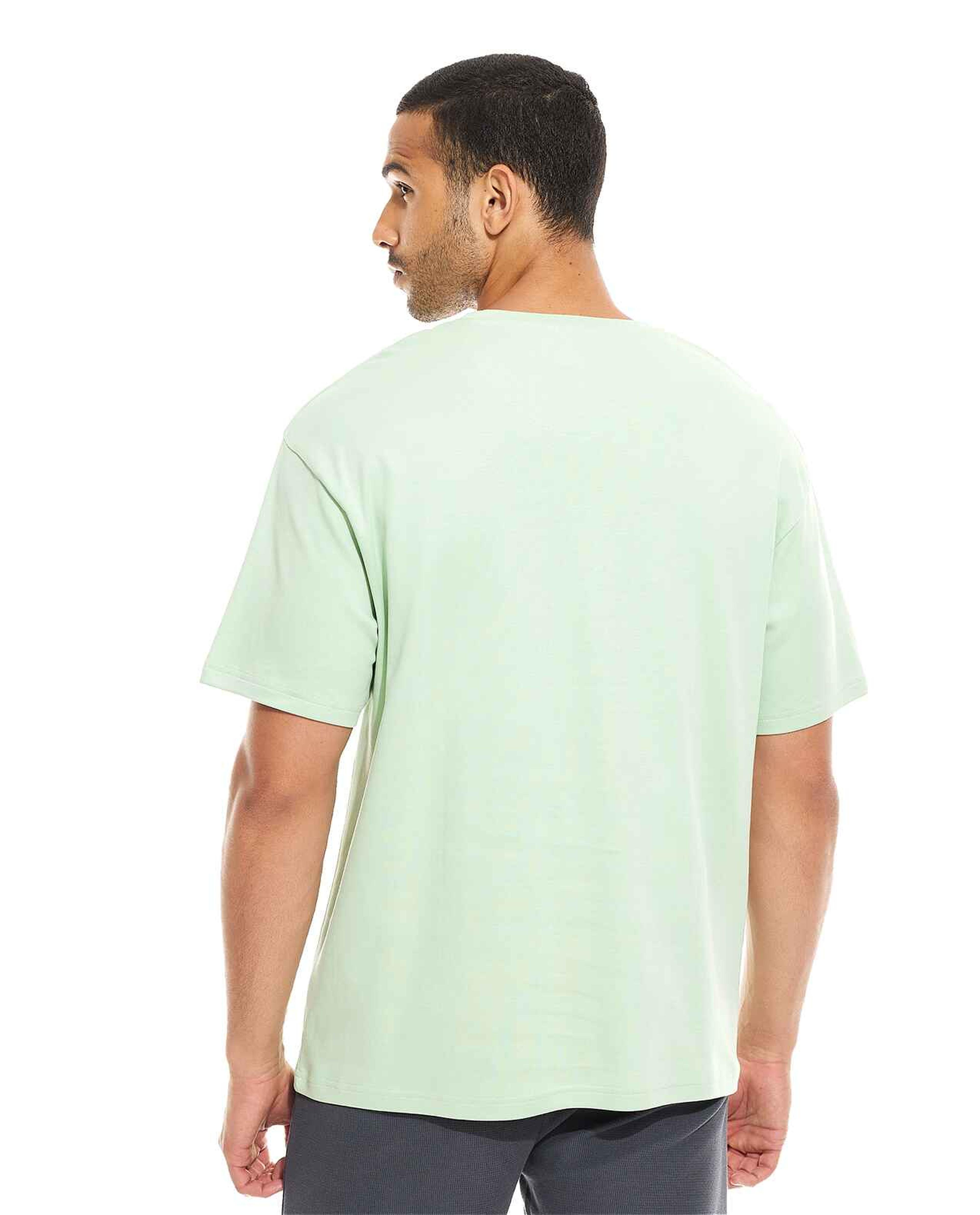 Solid T-Shirt with Crew Neck and Short Sleeves