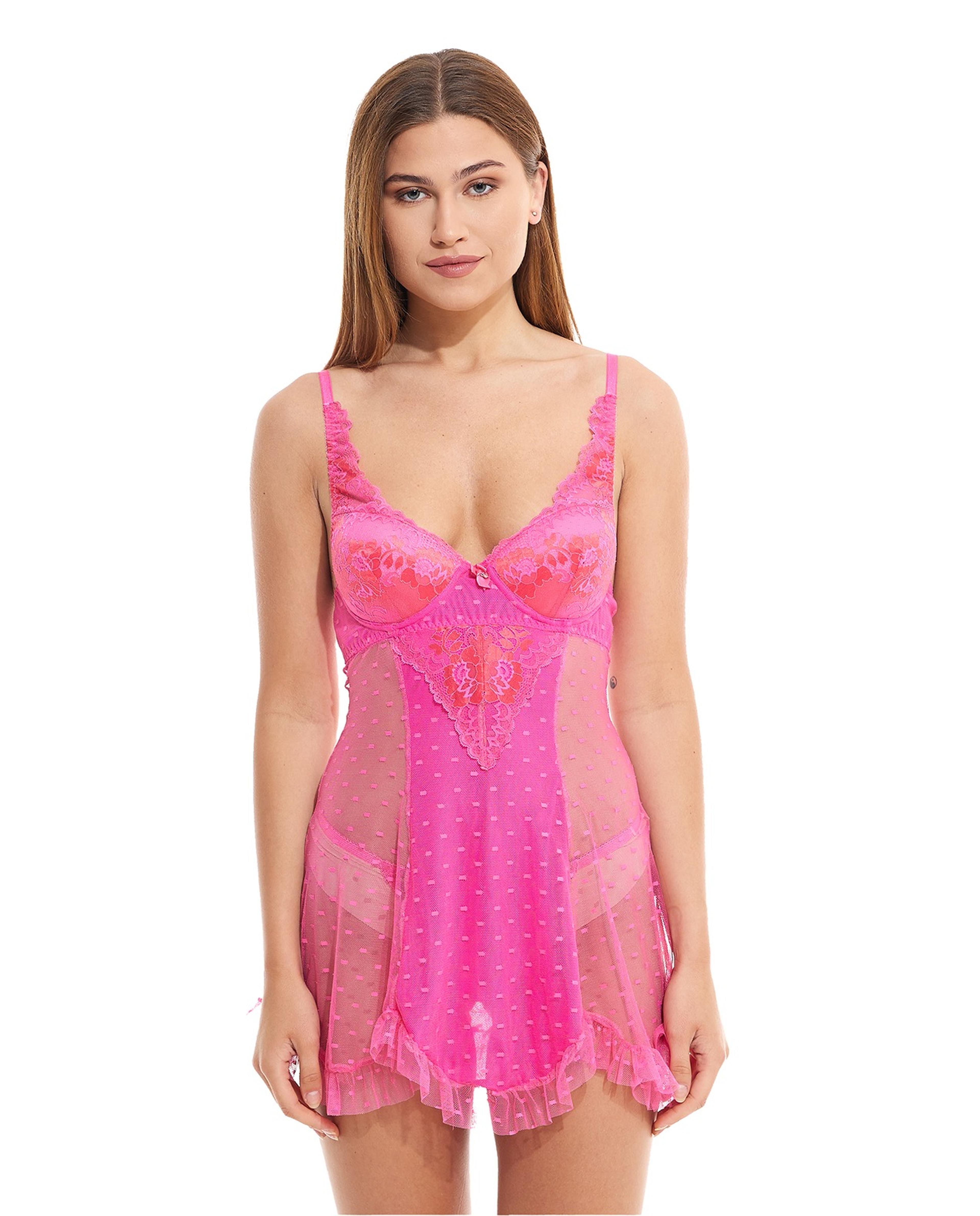 Lace Babydoll with String Set