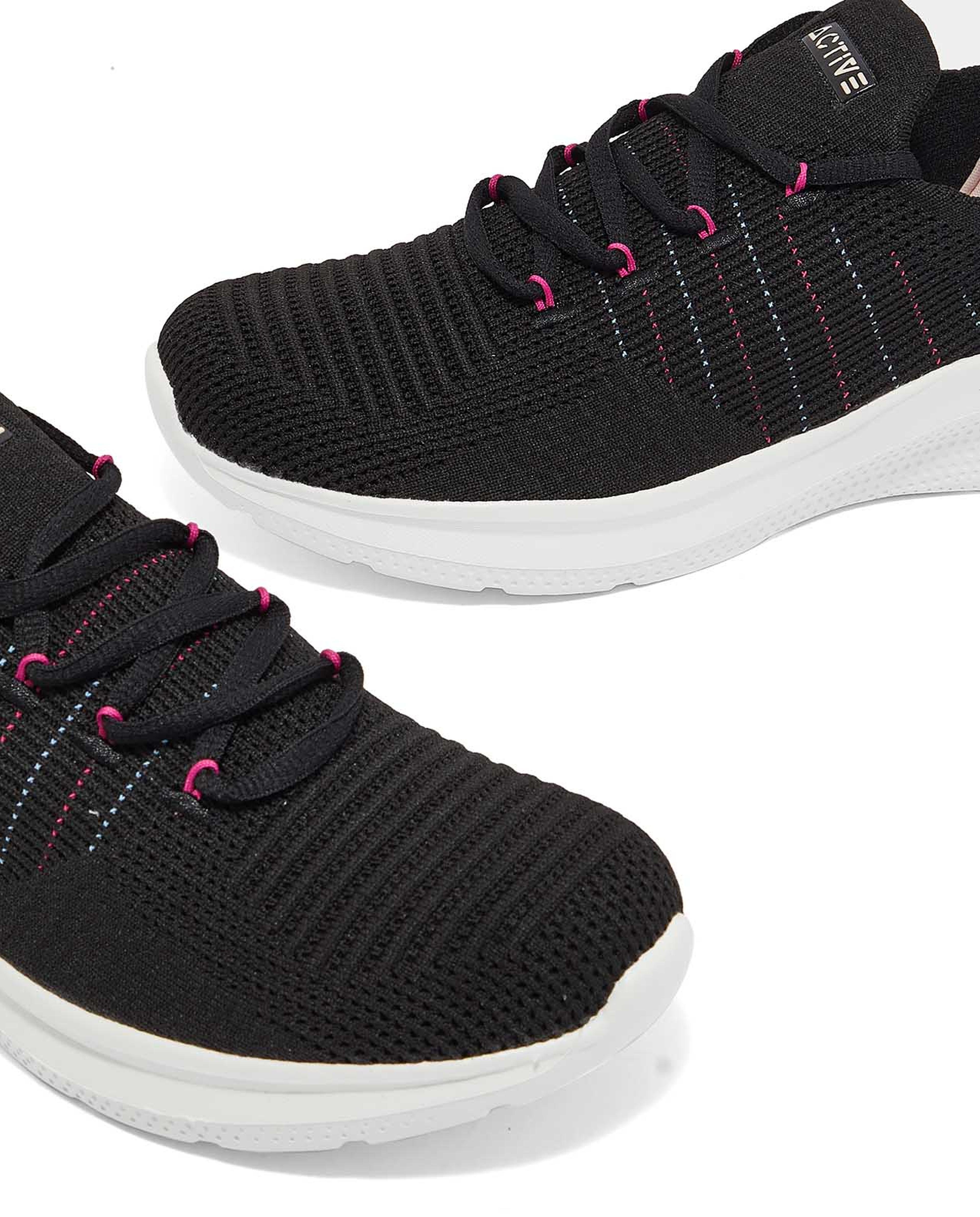 Knitted Lace-Up Shoes