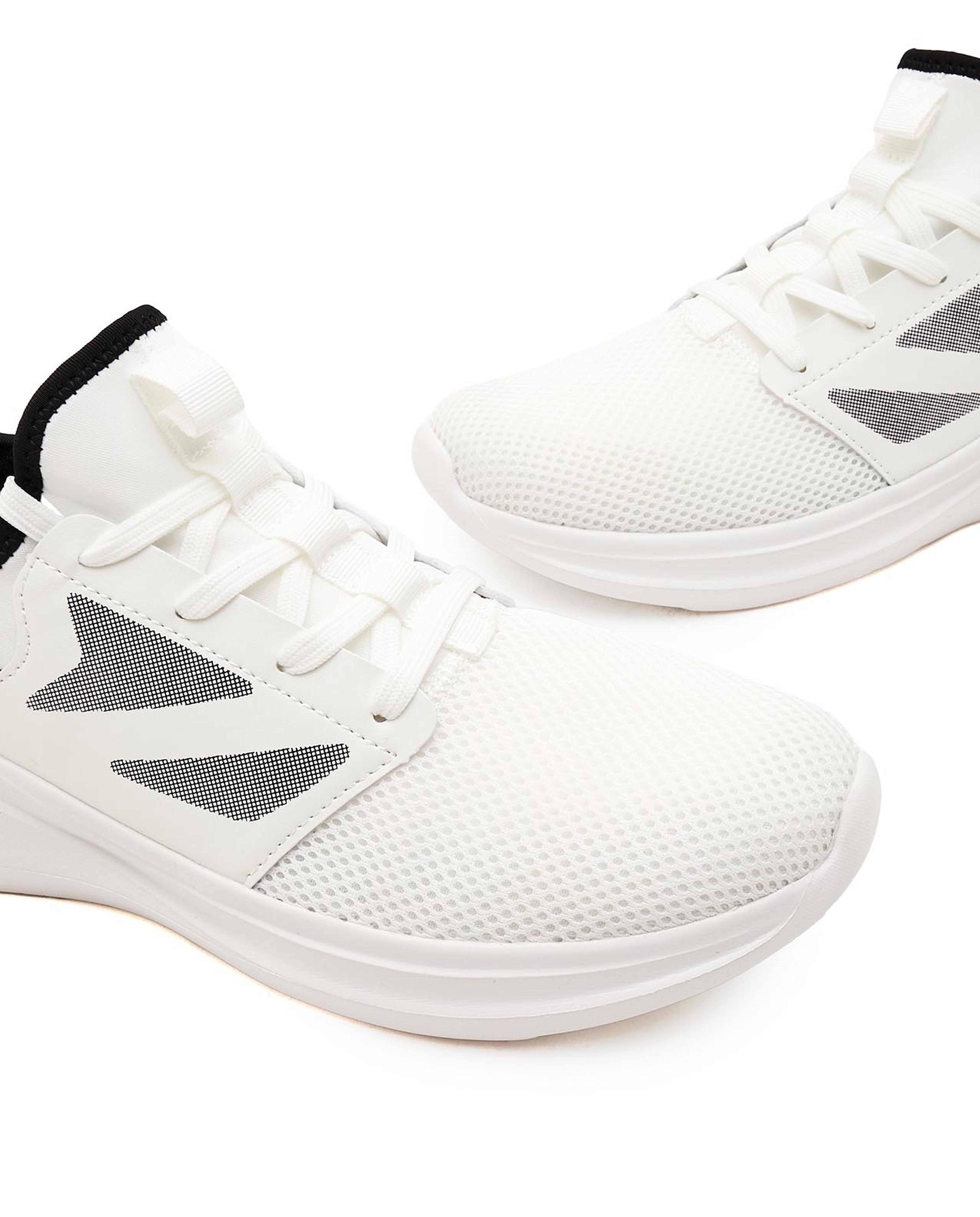 Mesh Lace-Up Running Shoes