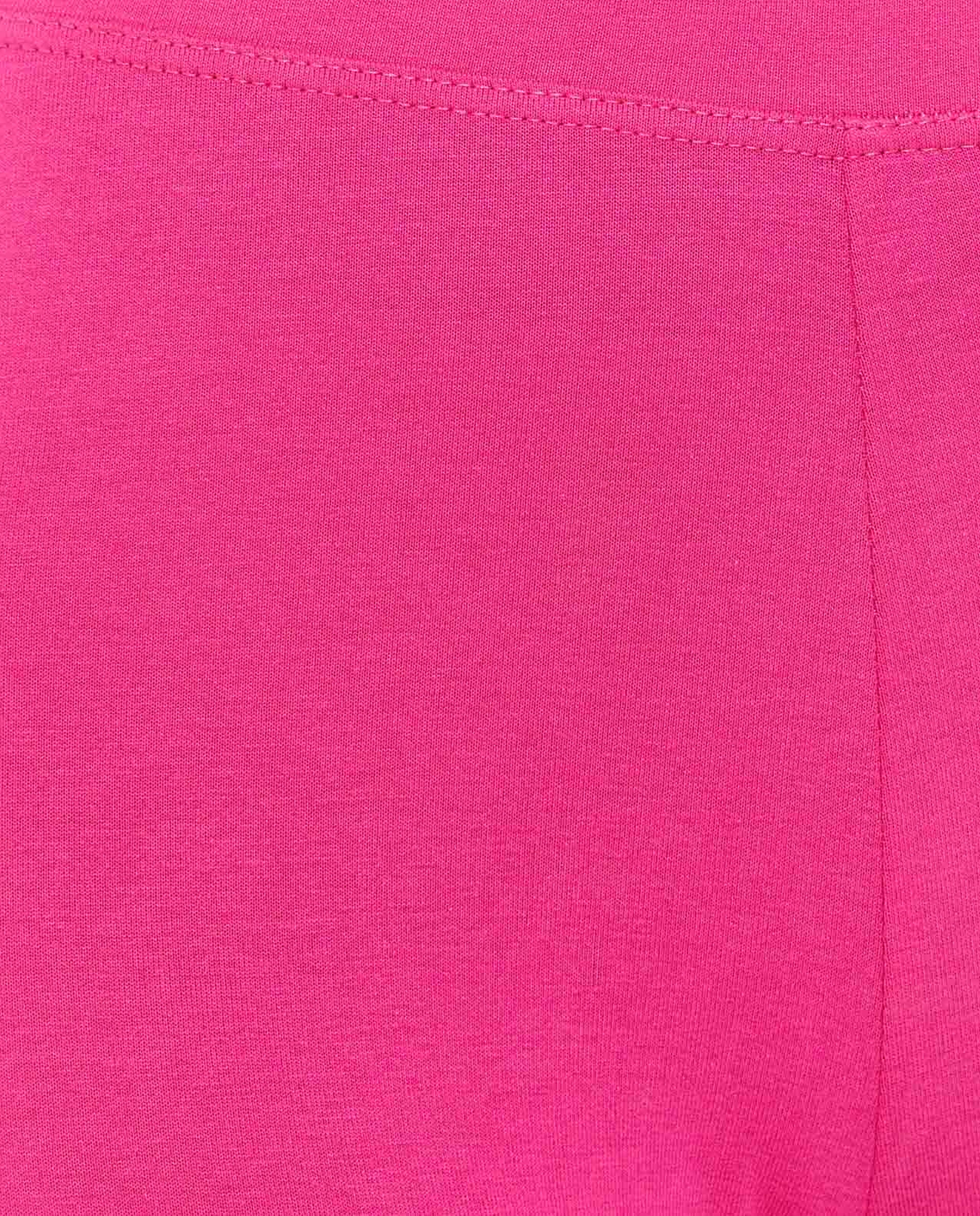 Solid Cropped Leggings with Elasticated Waist