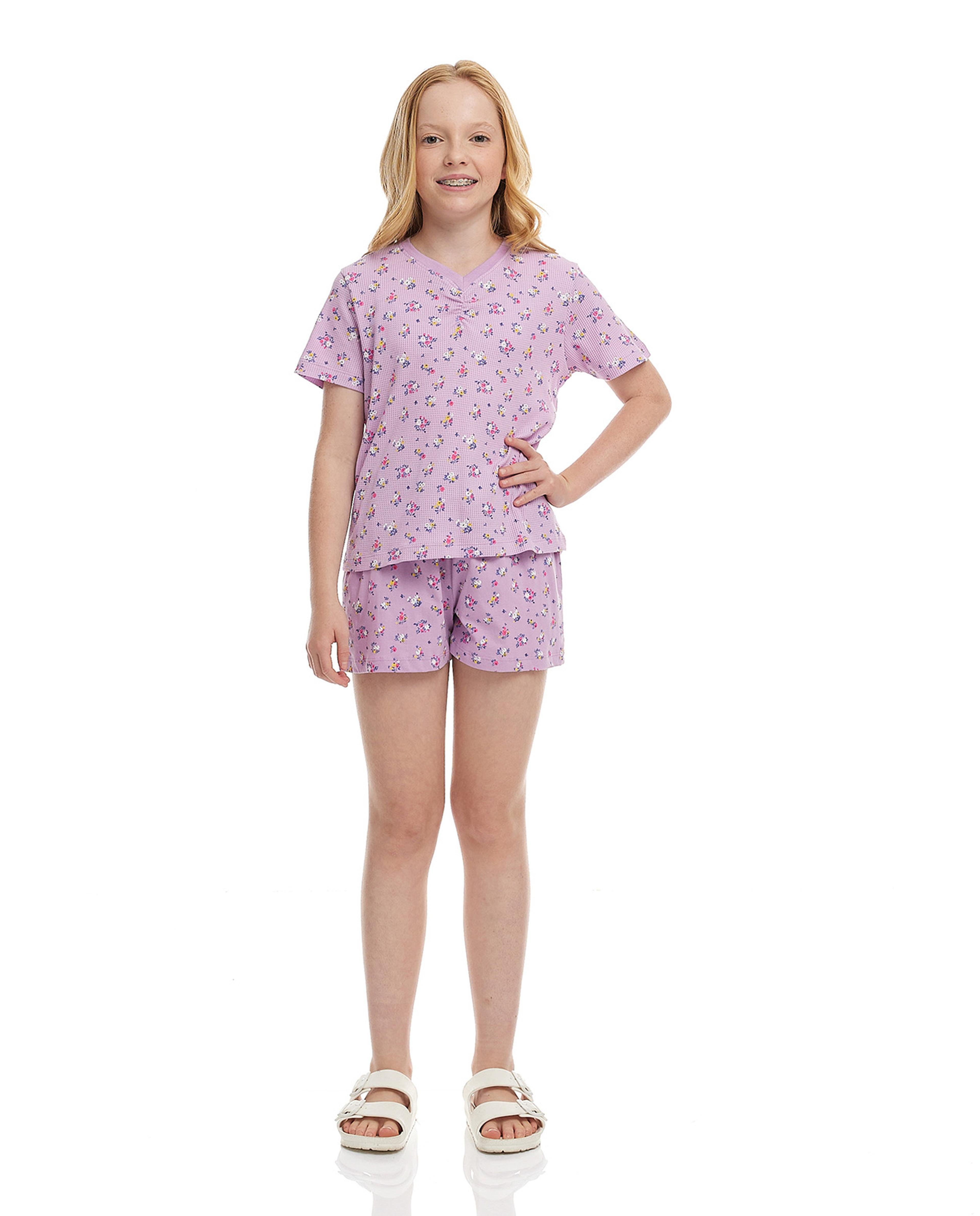 Printed Shorty Pyjama Set