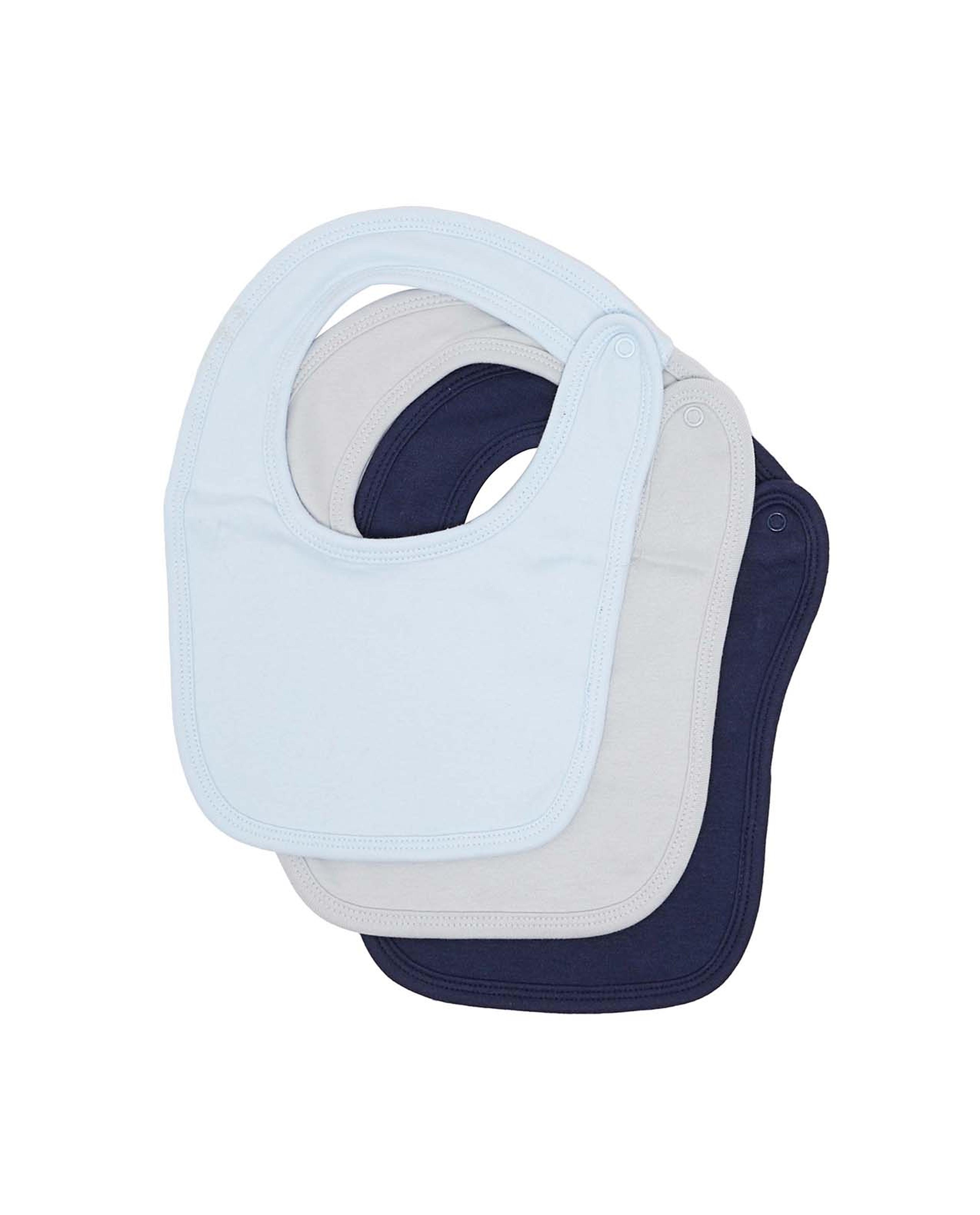 Pack of 3 Solid Bibs