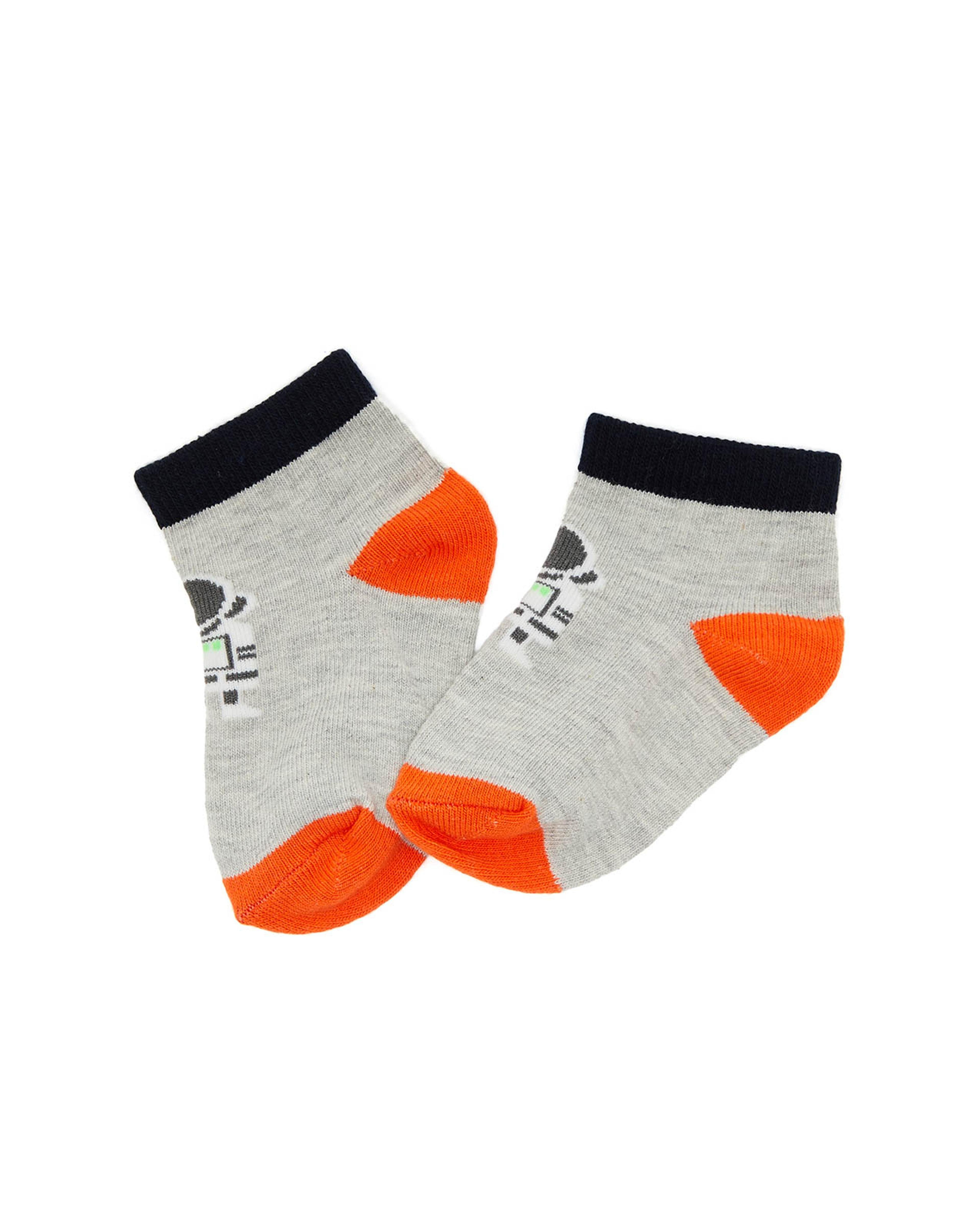 Pack of 3 Printed Ankle Socks