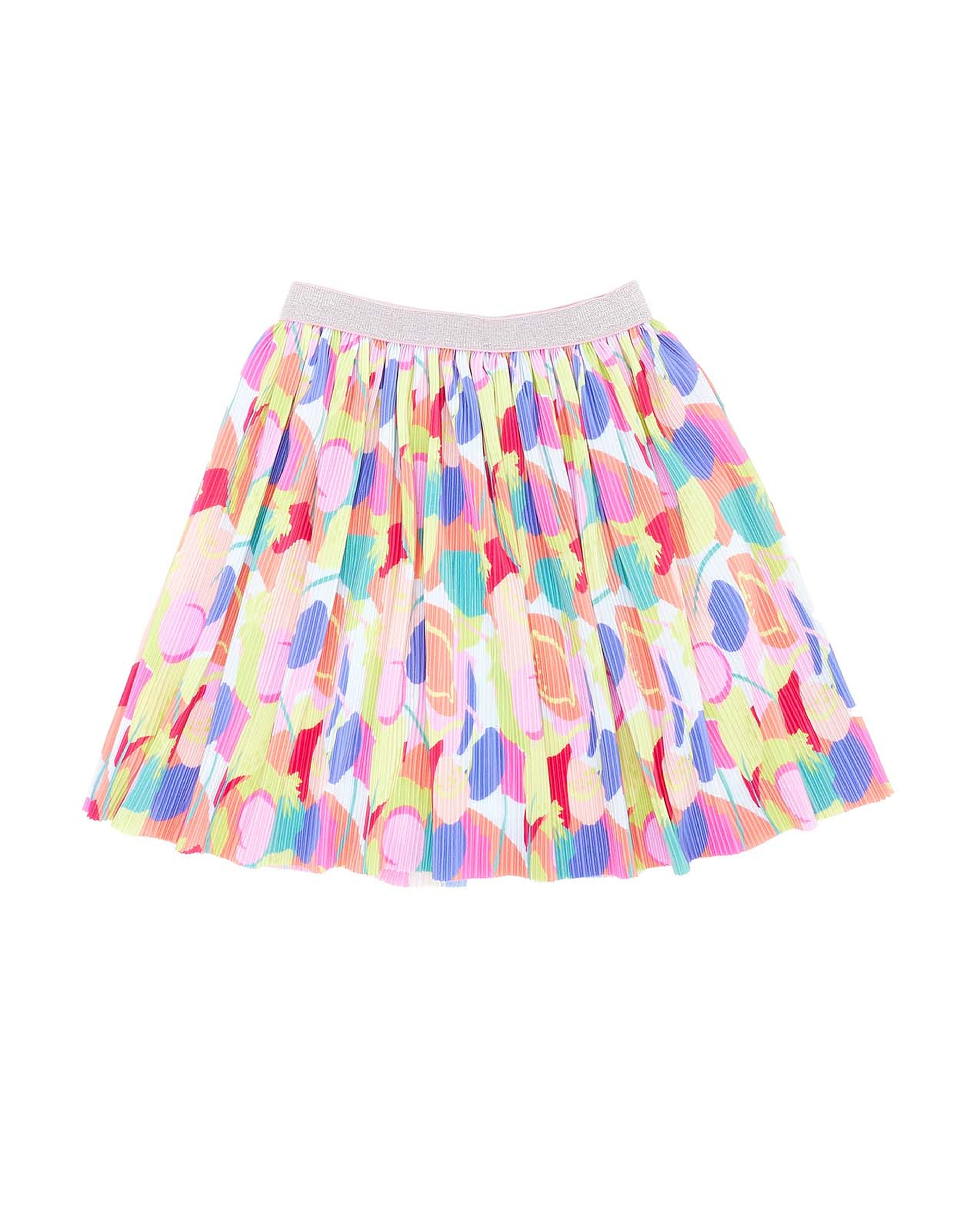All Over Print Skirt with Elastic Waistband