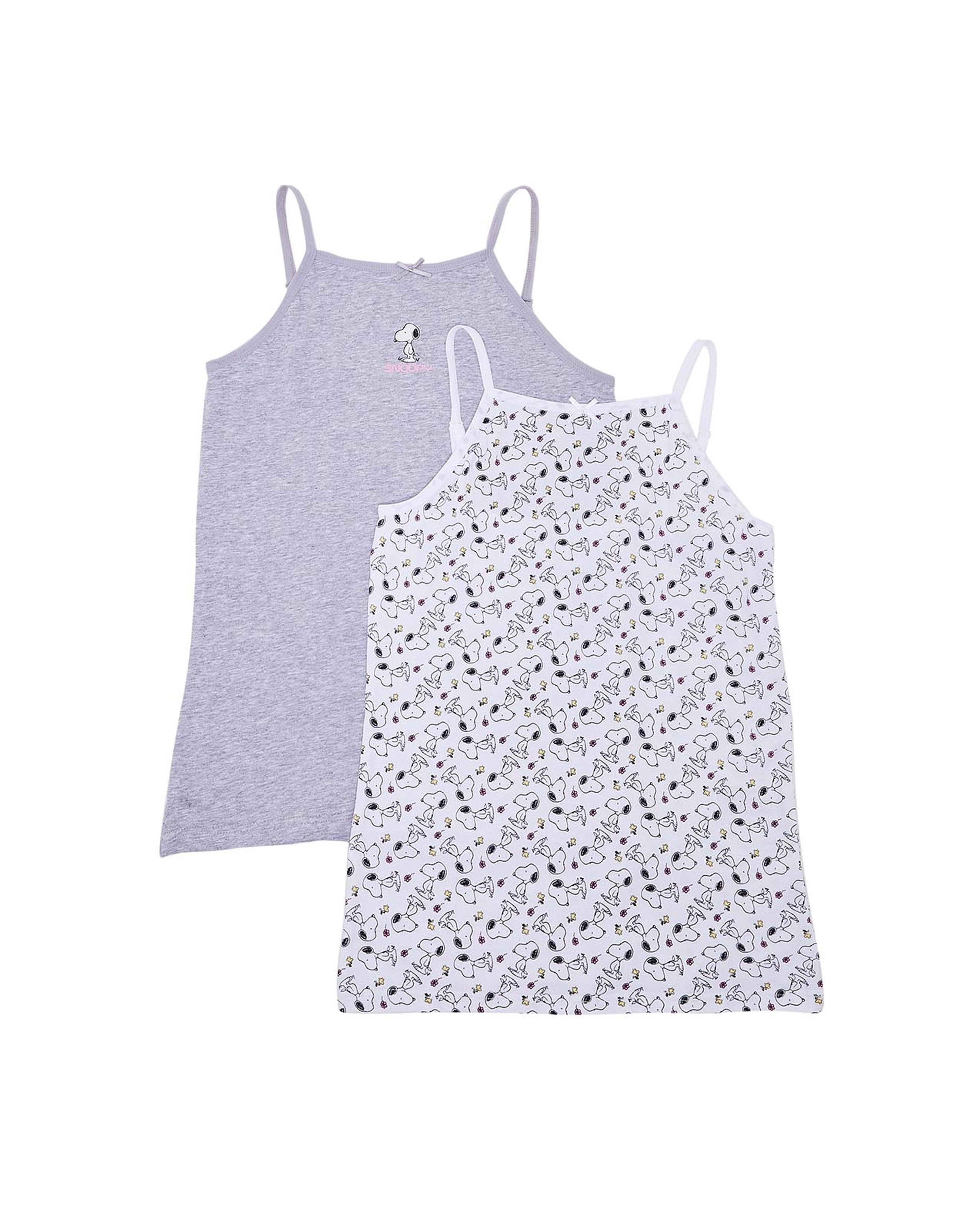 Pack of 2 Snoopy Printed Camisoles
