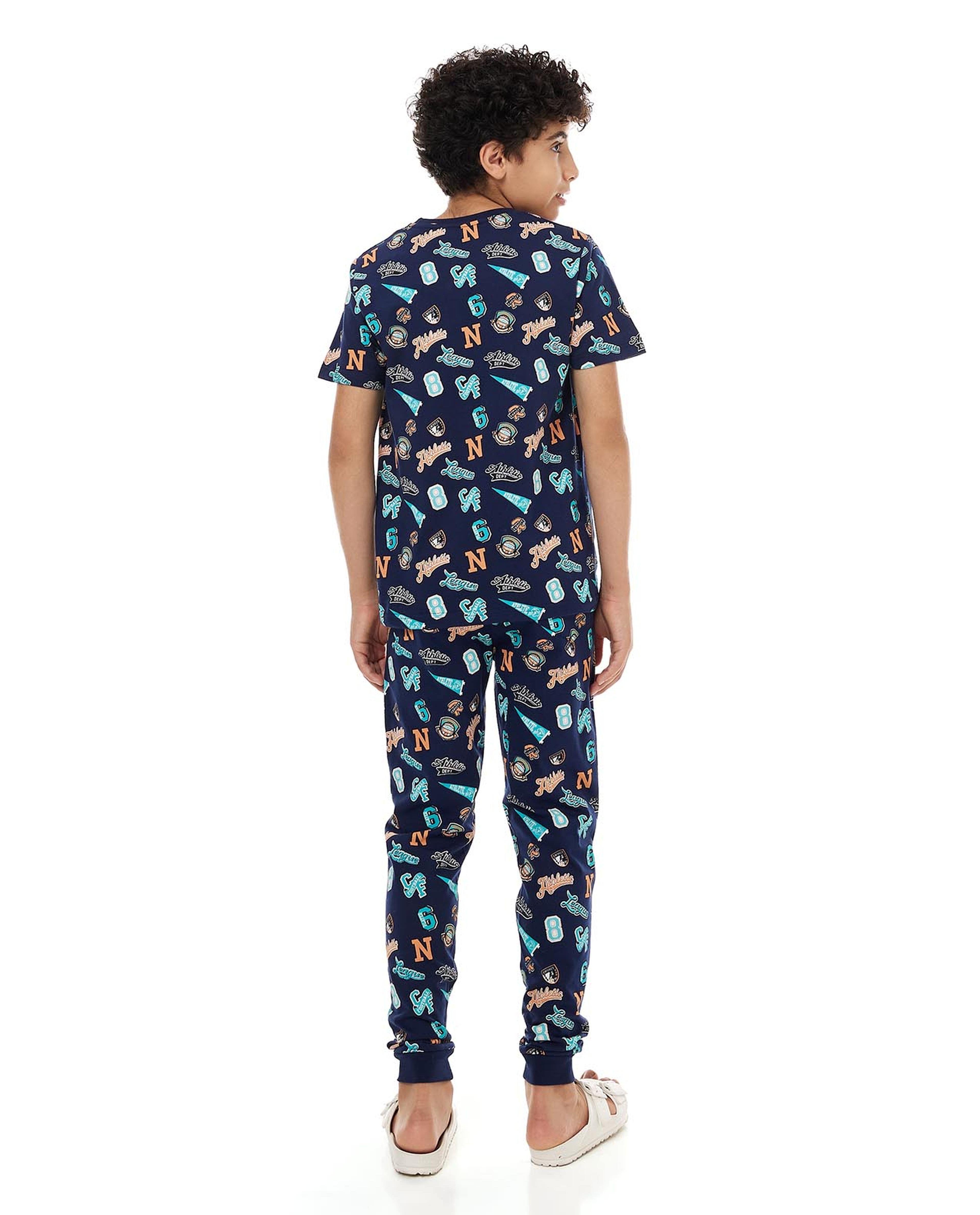 All Over Printed Pyjama Set