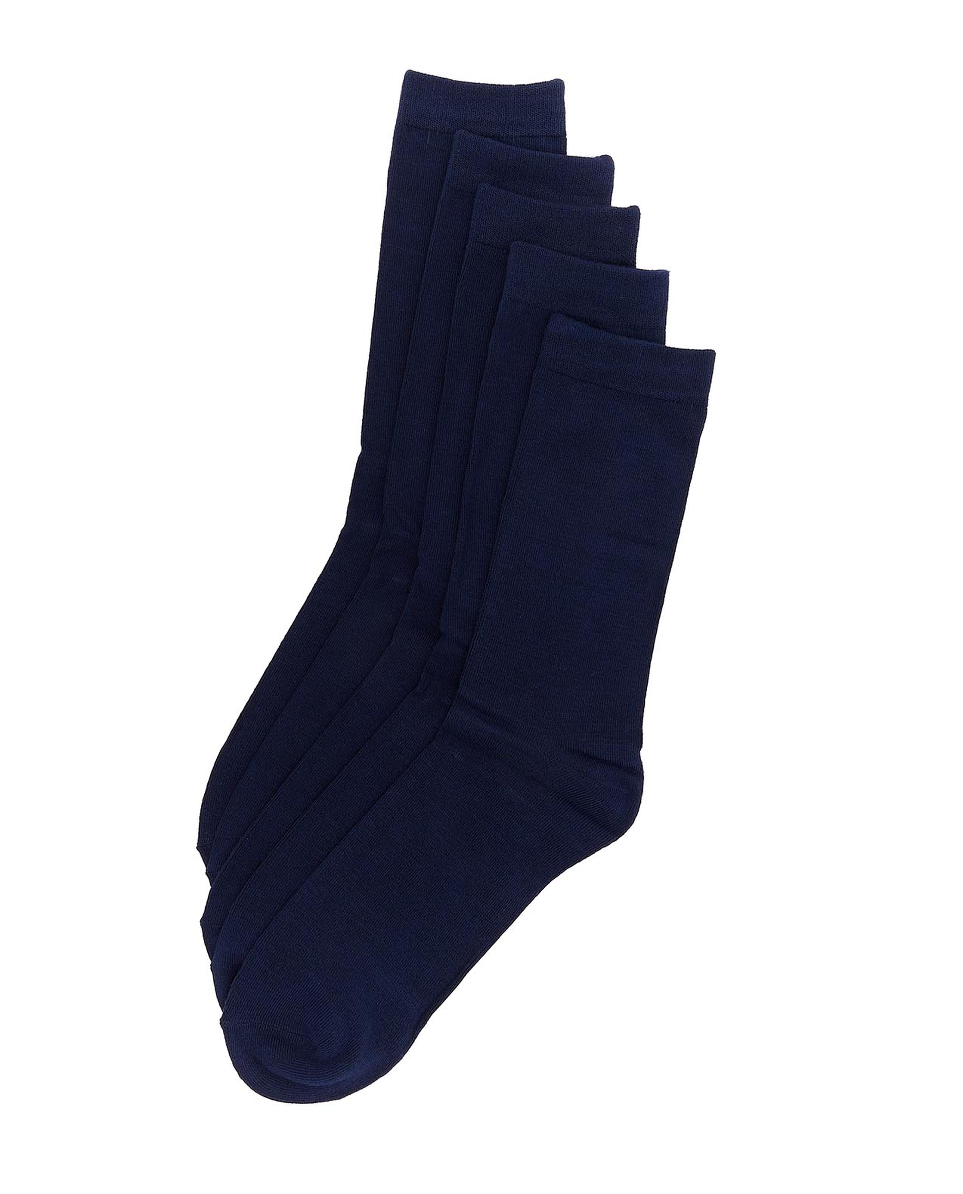 3 Pack Solid Crew Socks