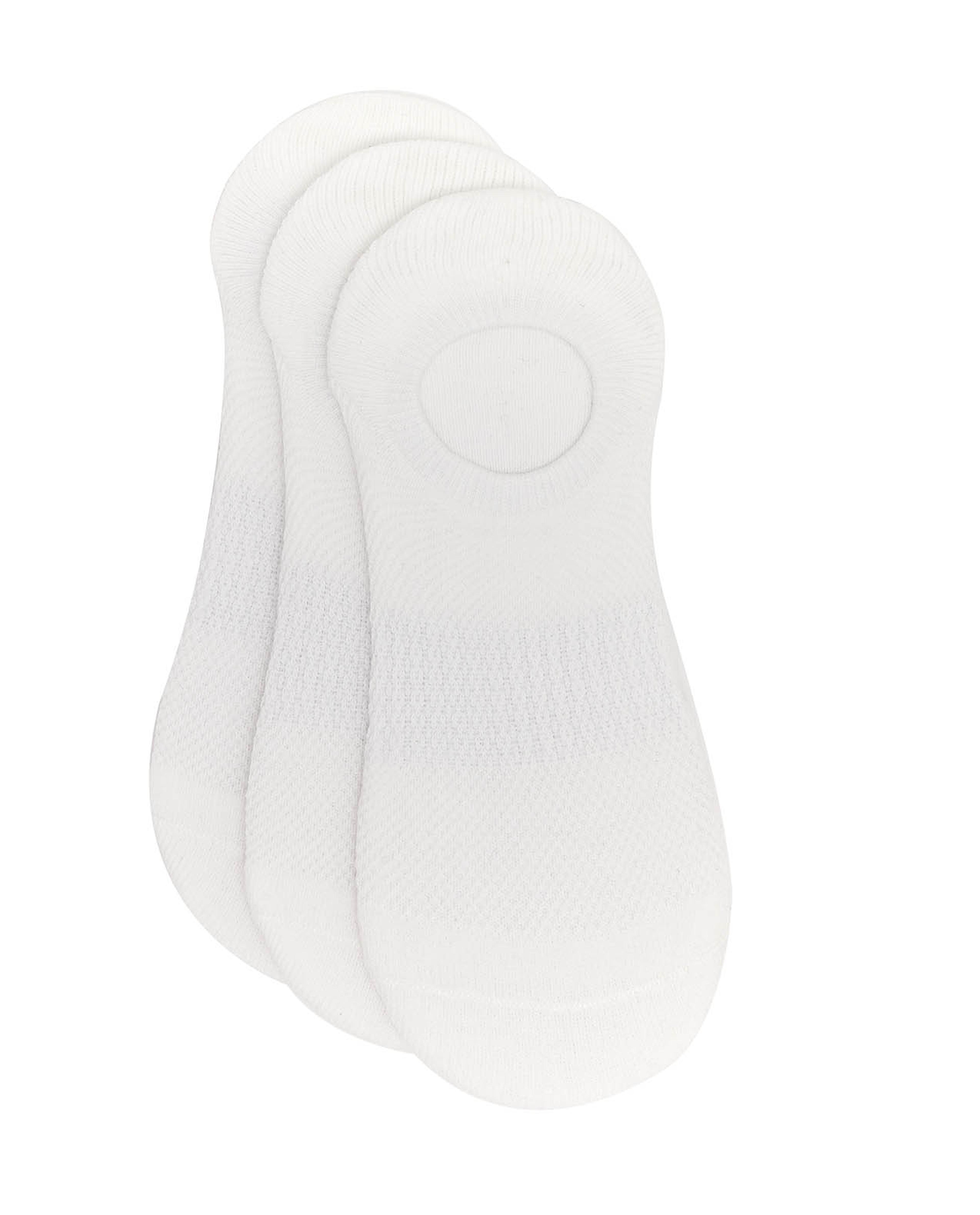 3 Pack Solid No-Show Socks