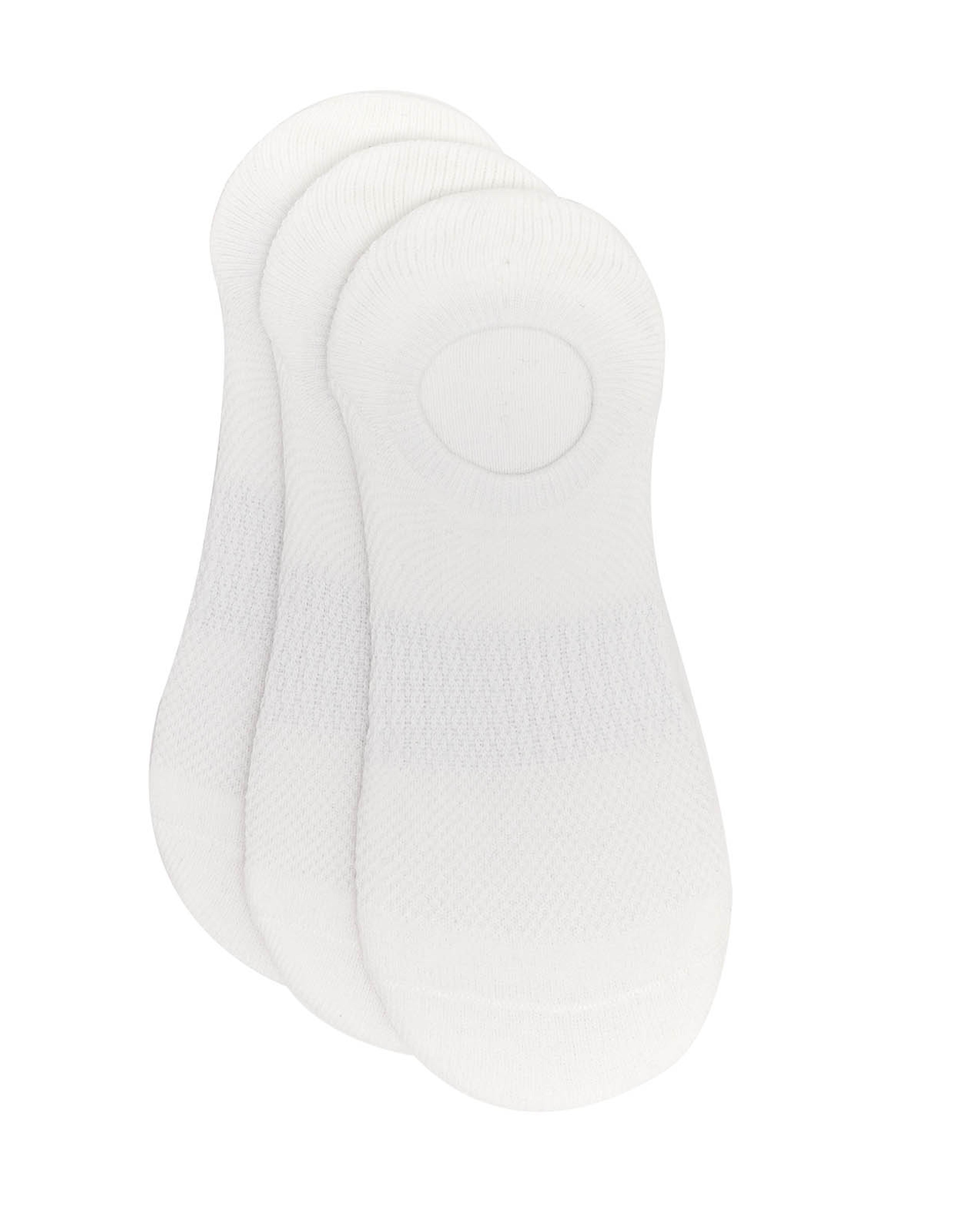 3 Pack Solid No-Show Socks