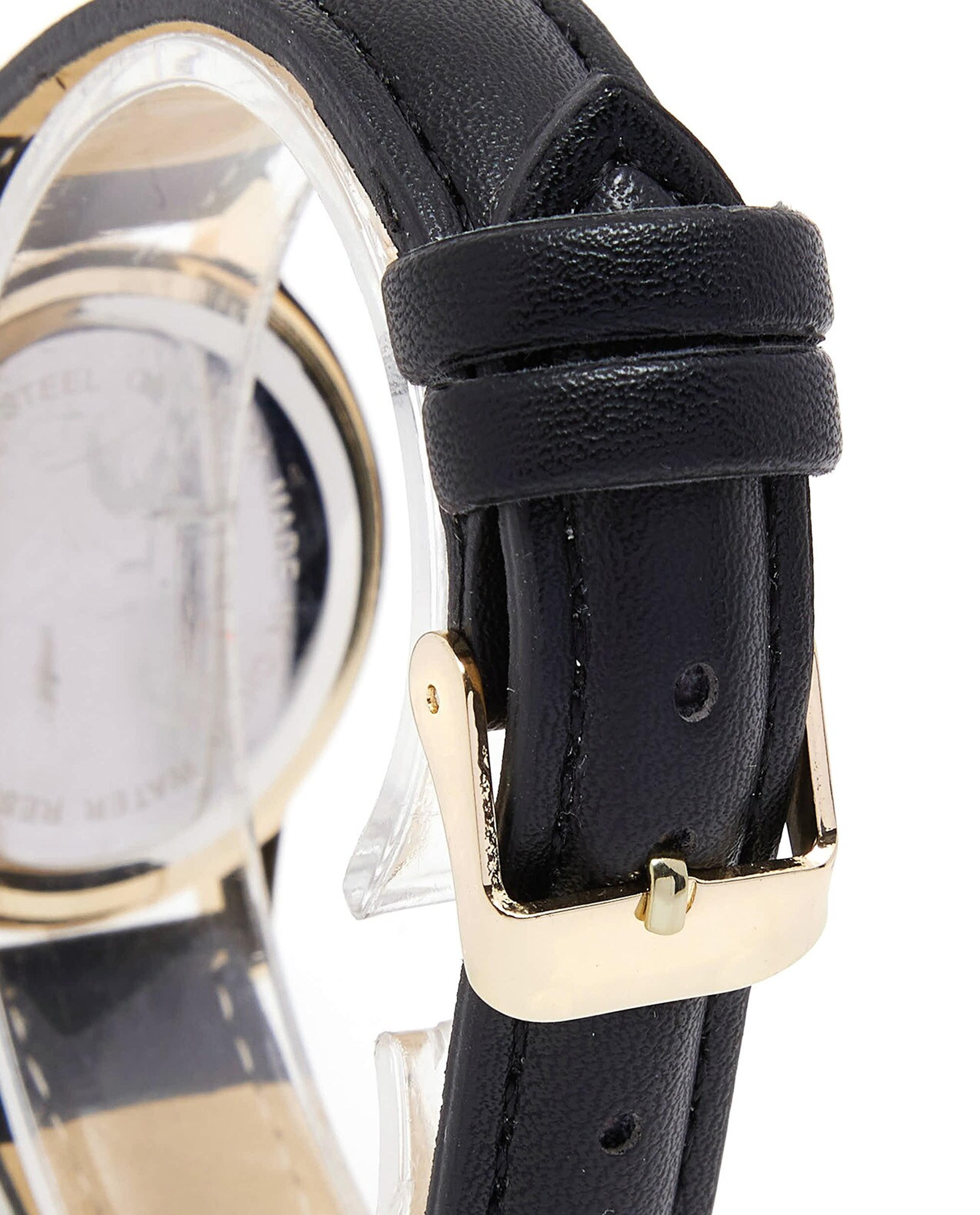 Stone Studded Leather Strap Watches