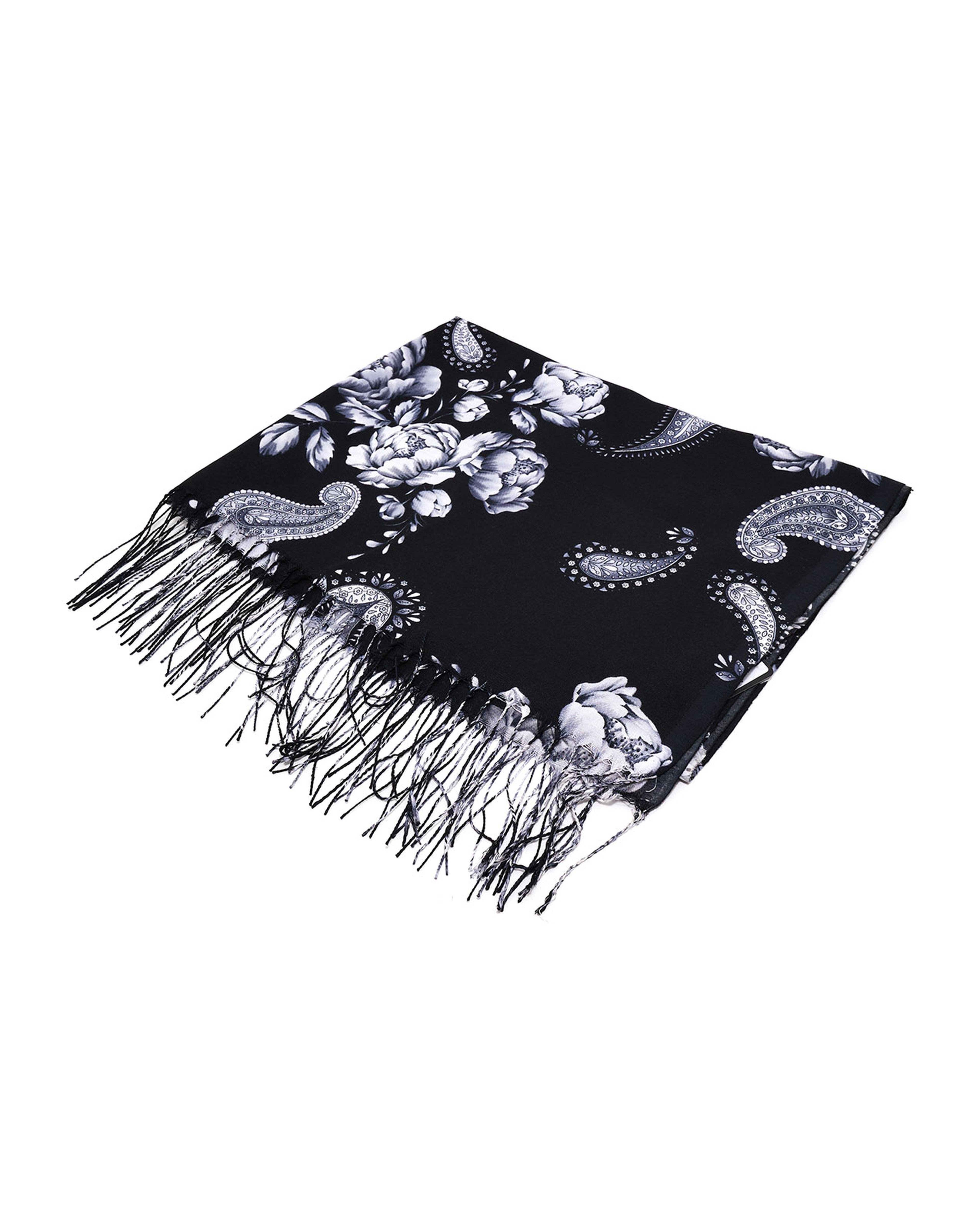 Paisley Print Scarf with Fringes
