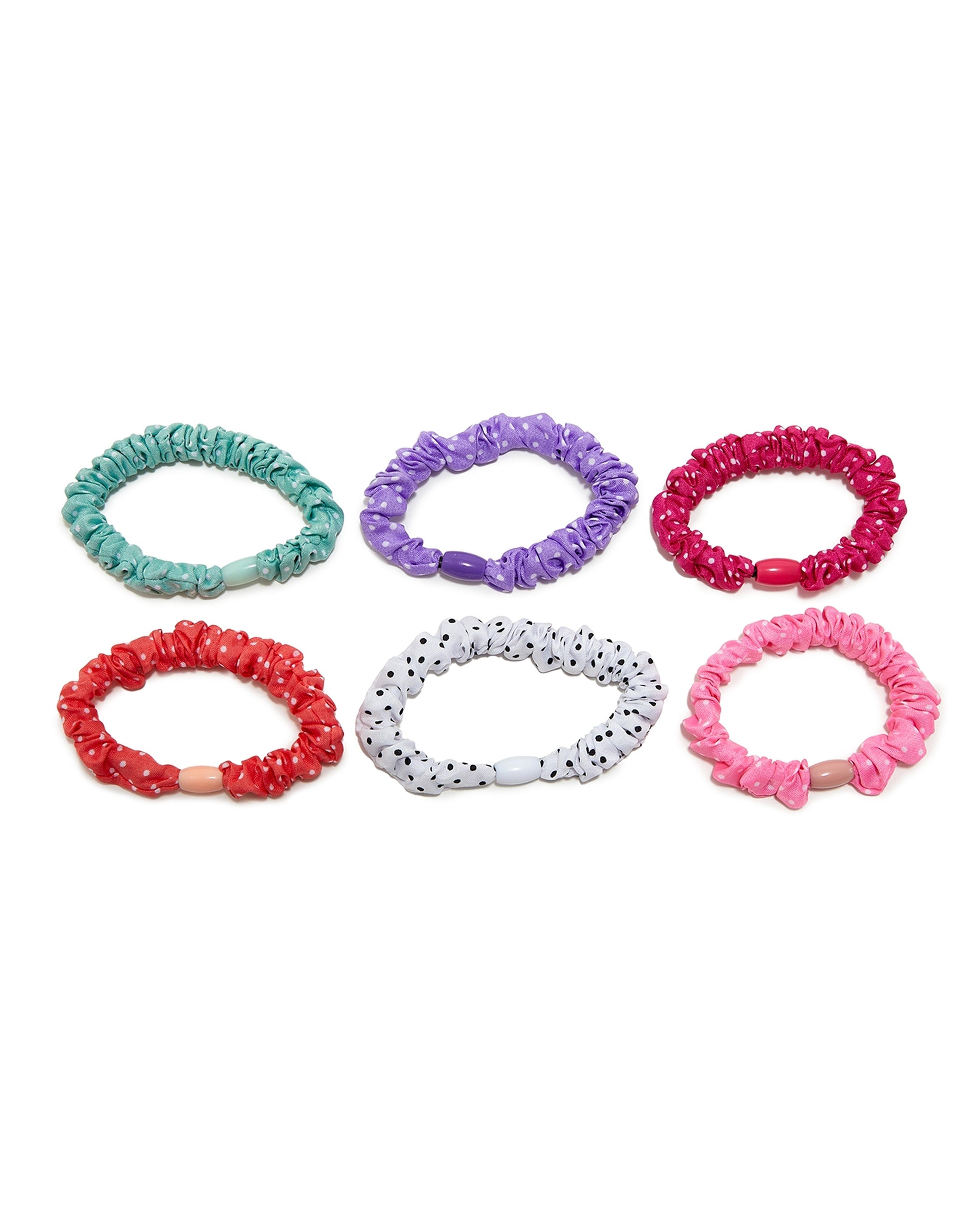 Pack of 6 Thin Scrunchies