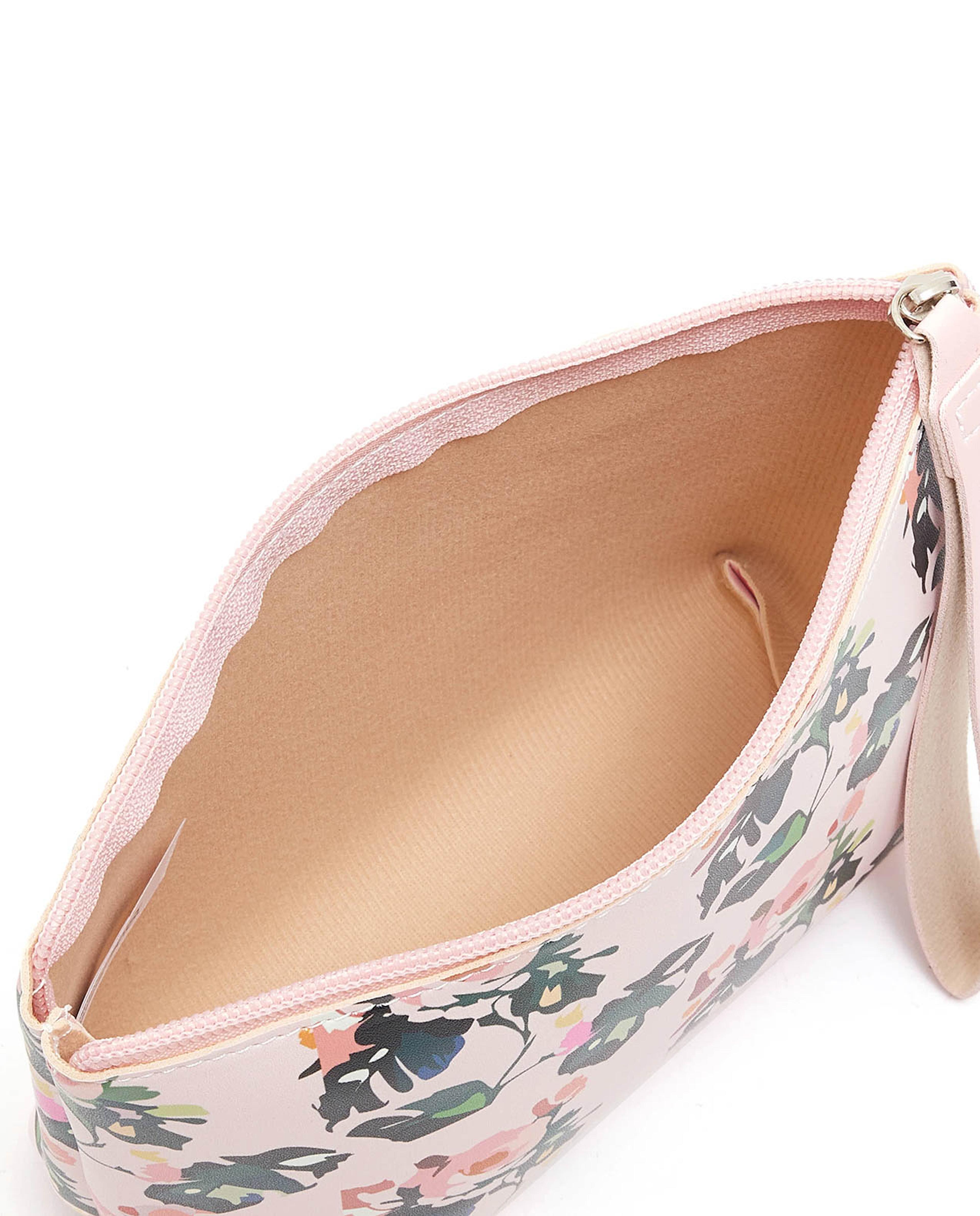 Floral Print Cosmetic Pouch