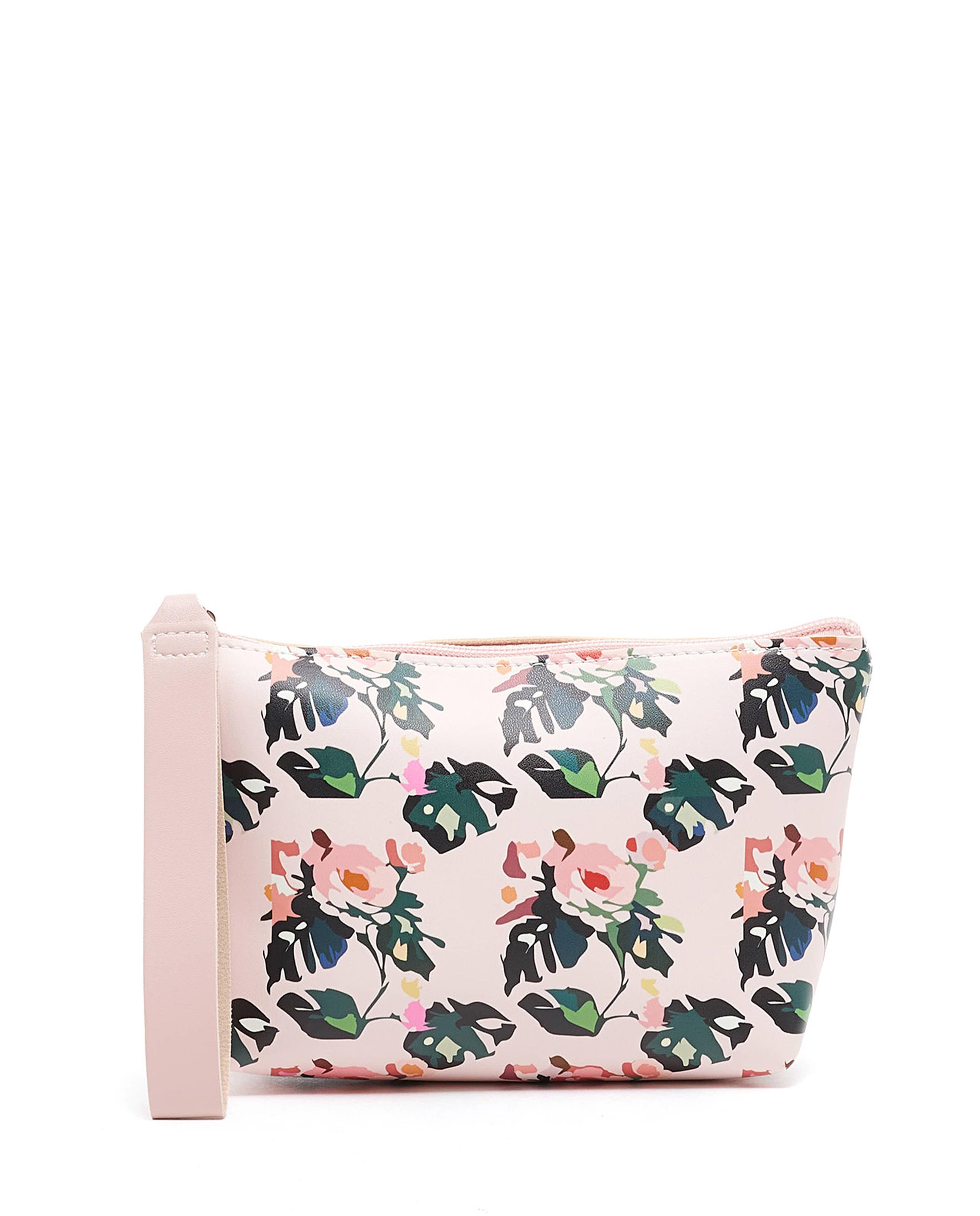 Floral Print Cosmetic Pouch
