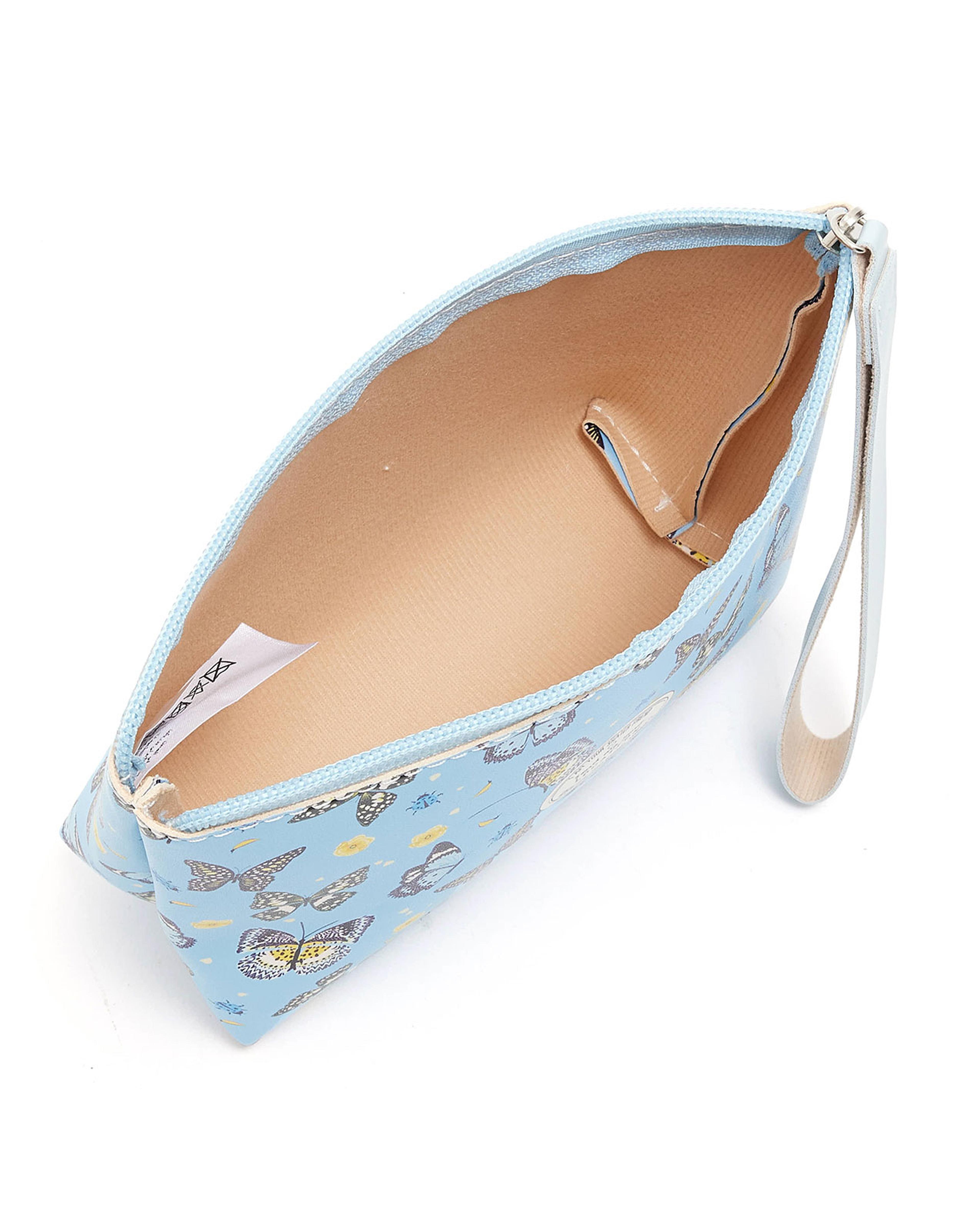 Butterfly Print Cosmetic Pouch
