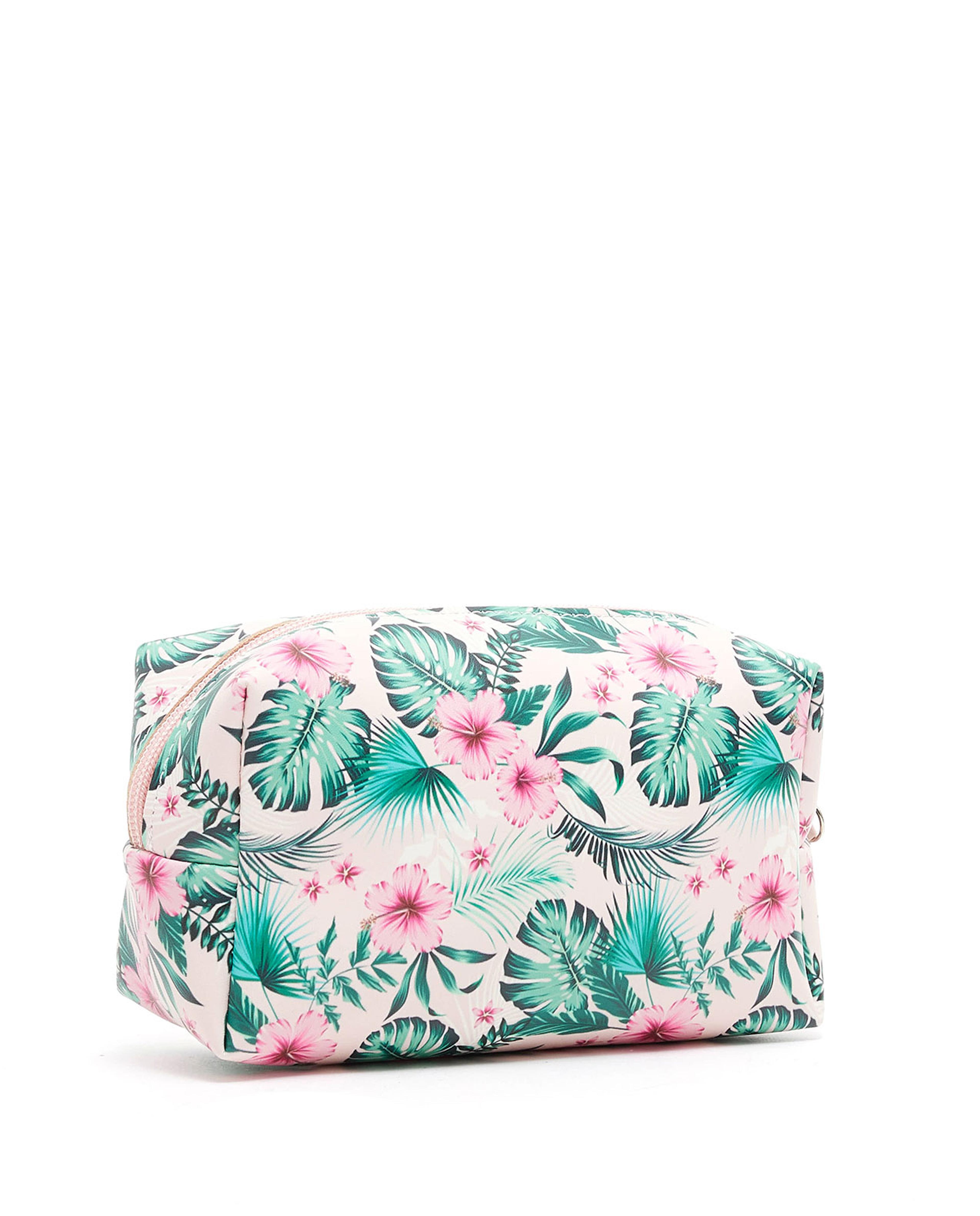 Tropical Print Cosmetic Pouch