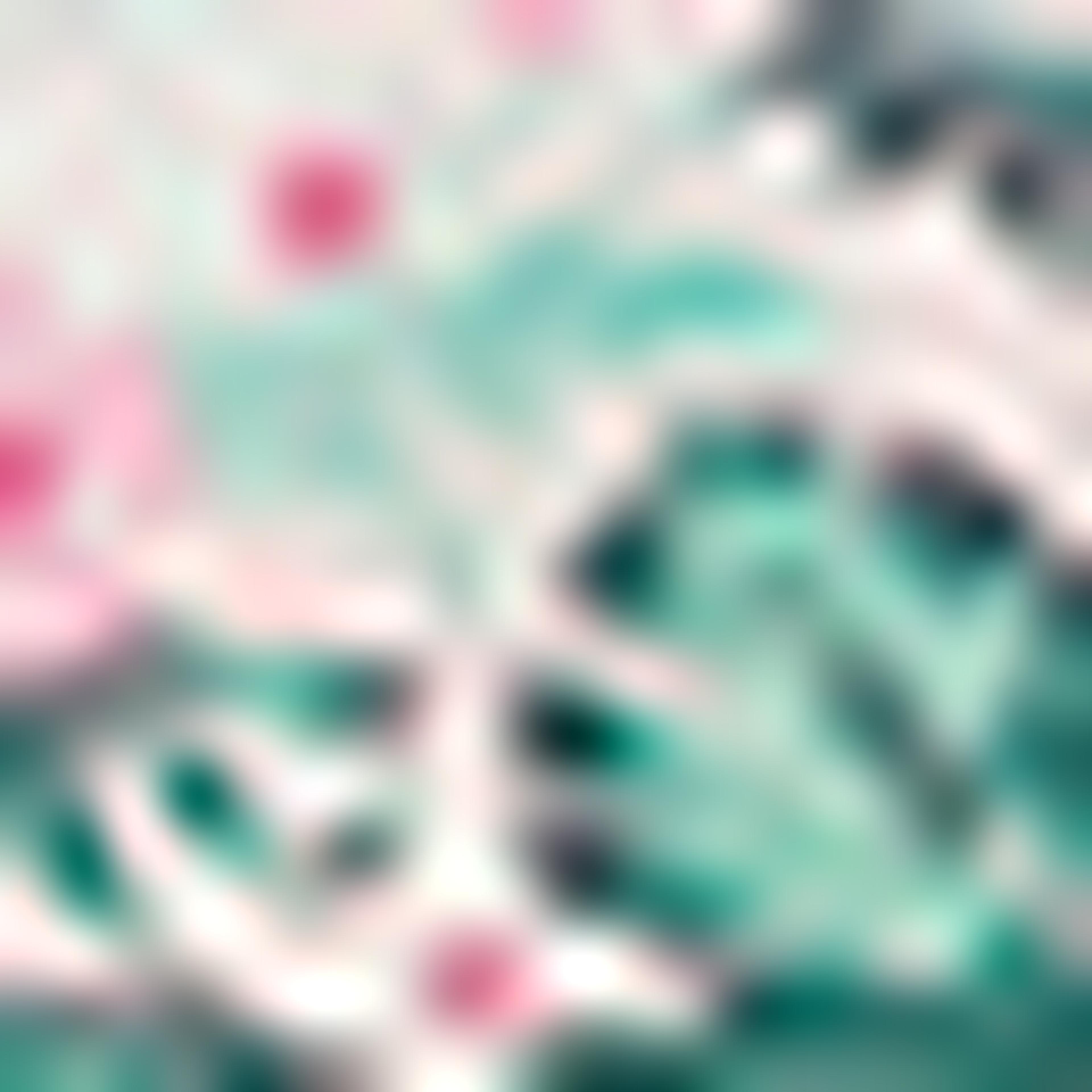Tropical Print Cosmetic Pouch