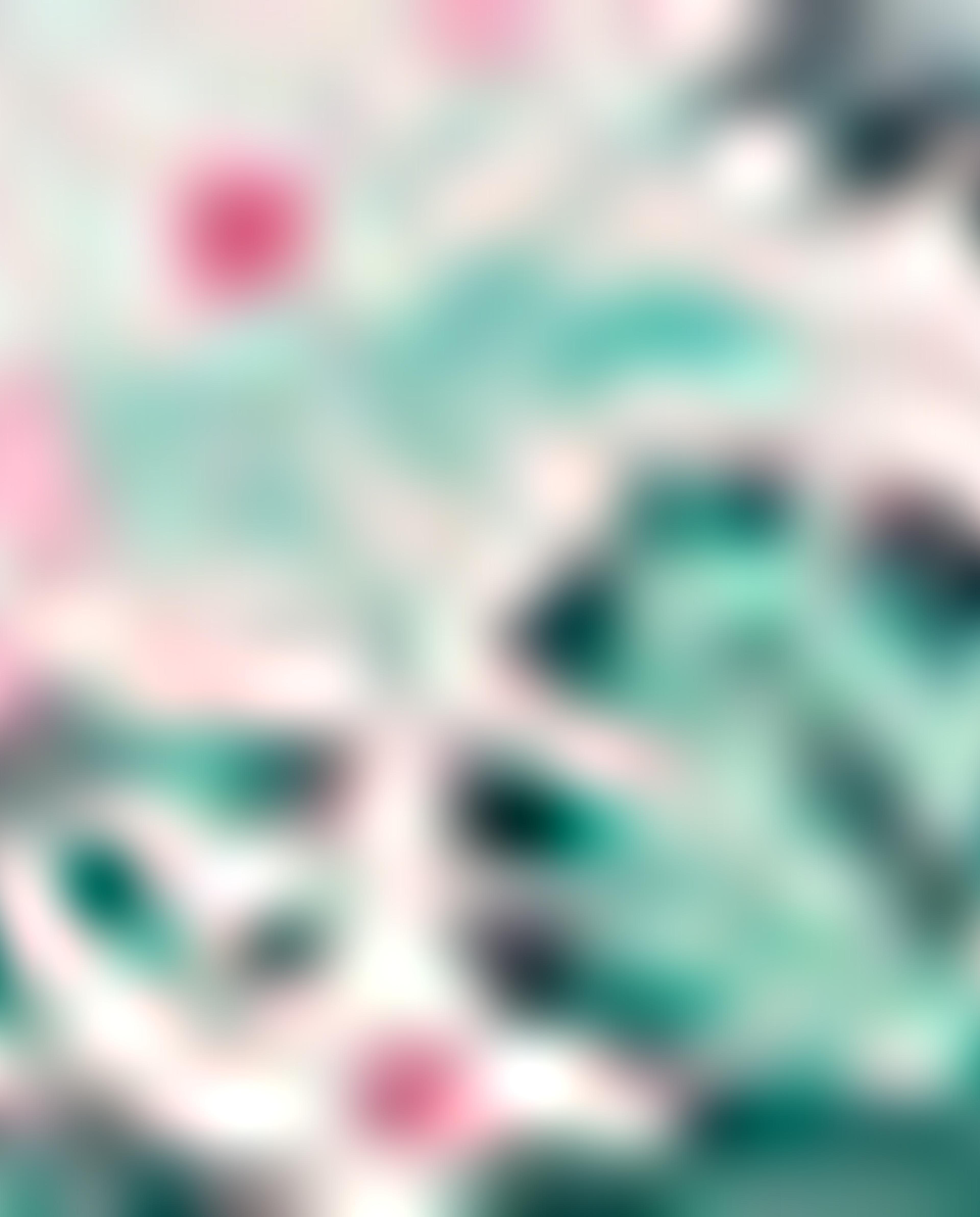 Tropical Print Cosmetic Pouch