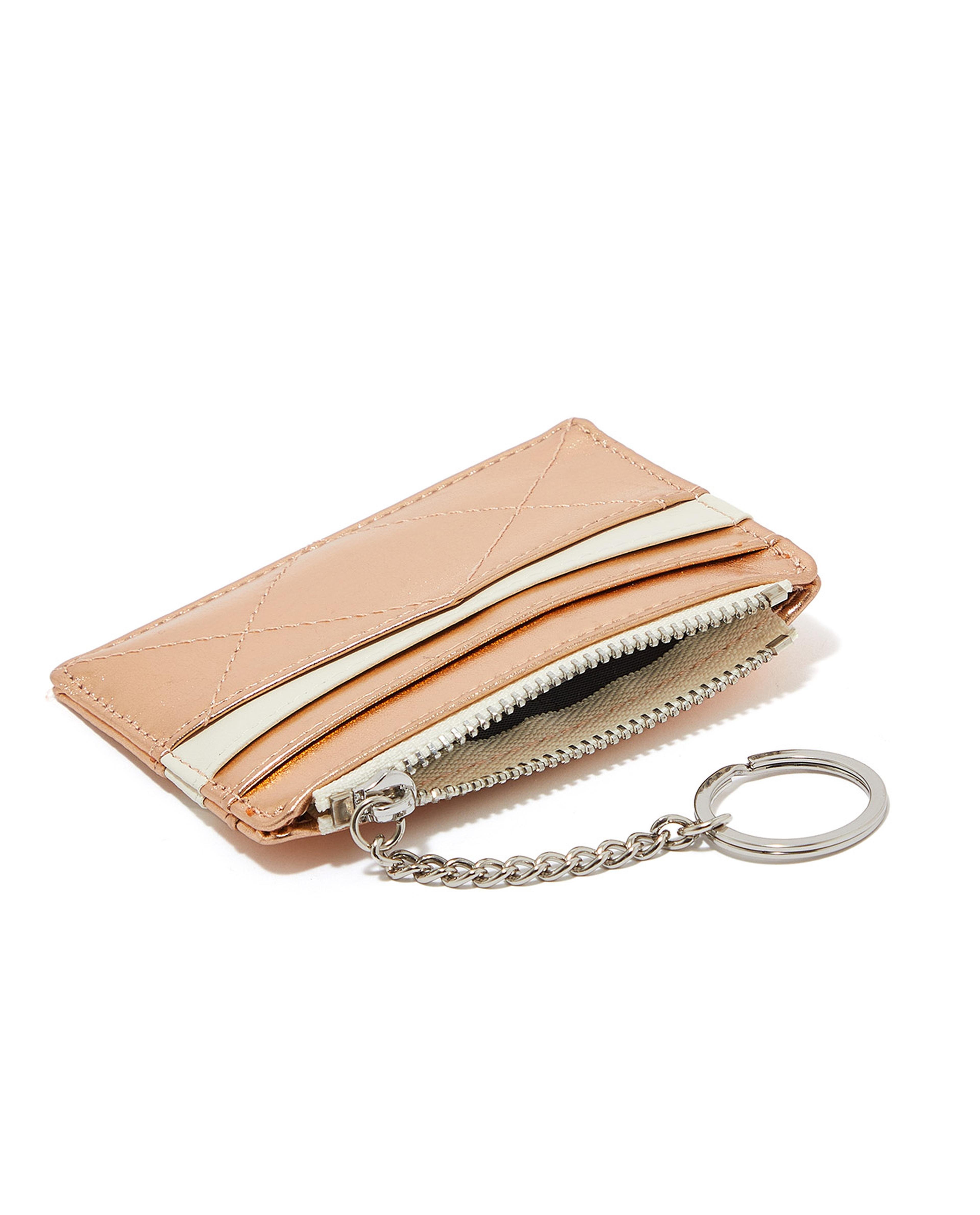 Metallic Zipper Wallet