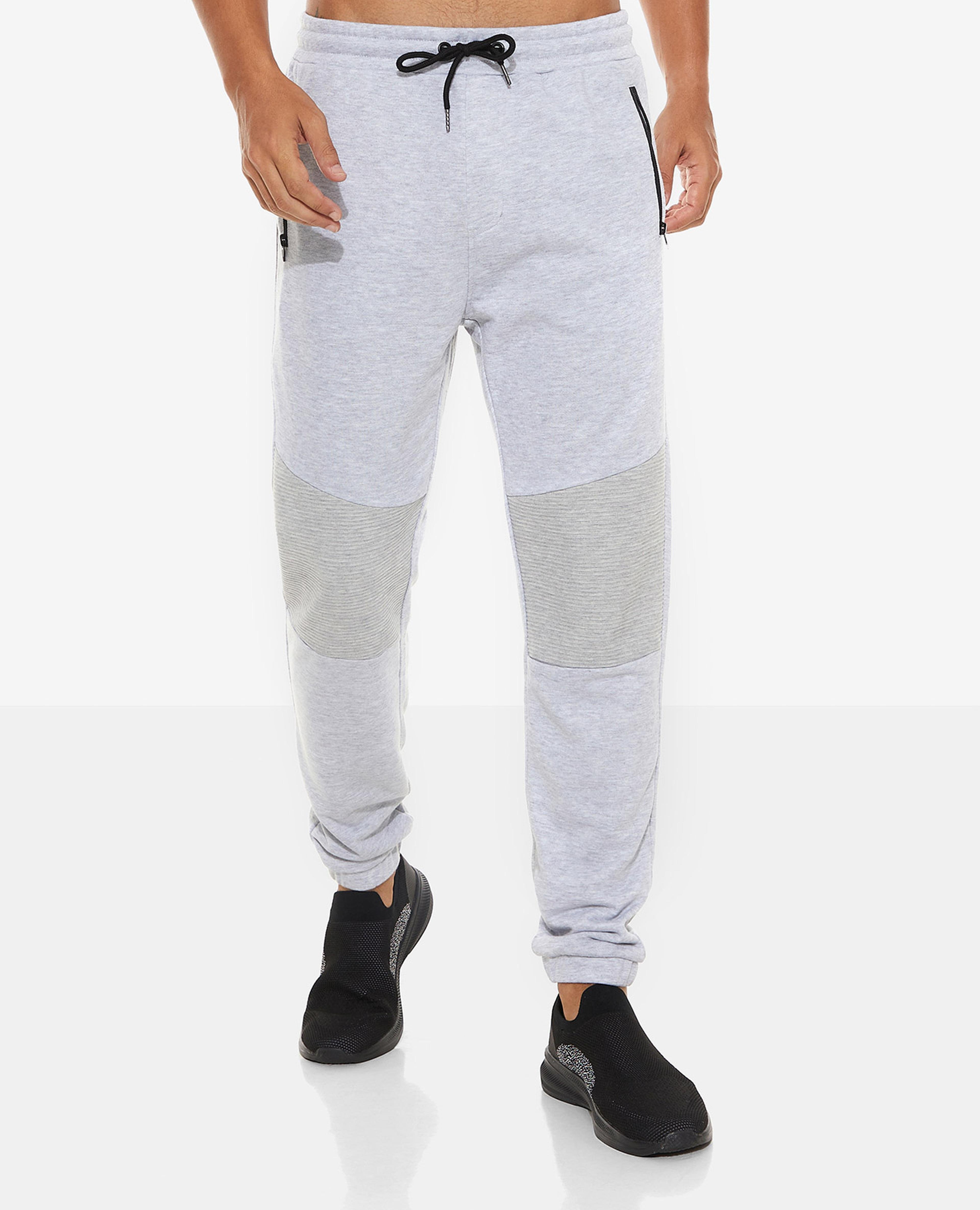 Solid Joggers with Elasticated Drawstring Waist
