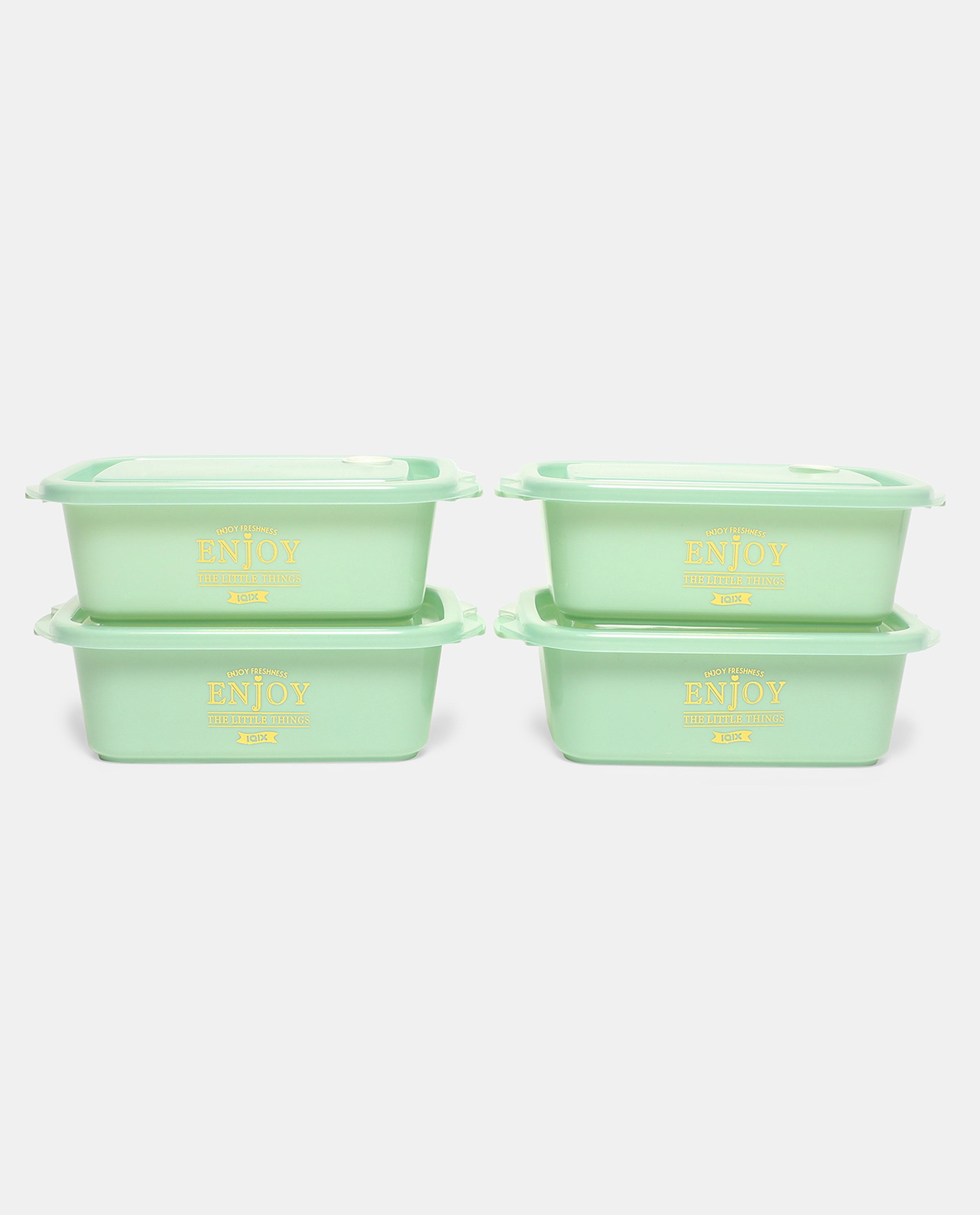 Set of 4 Rectangular Food Container