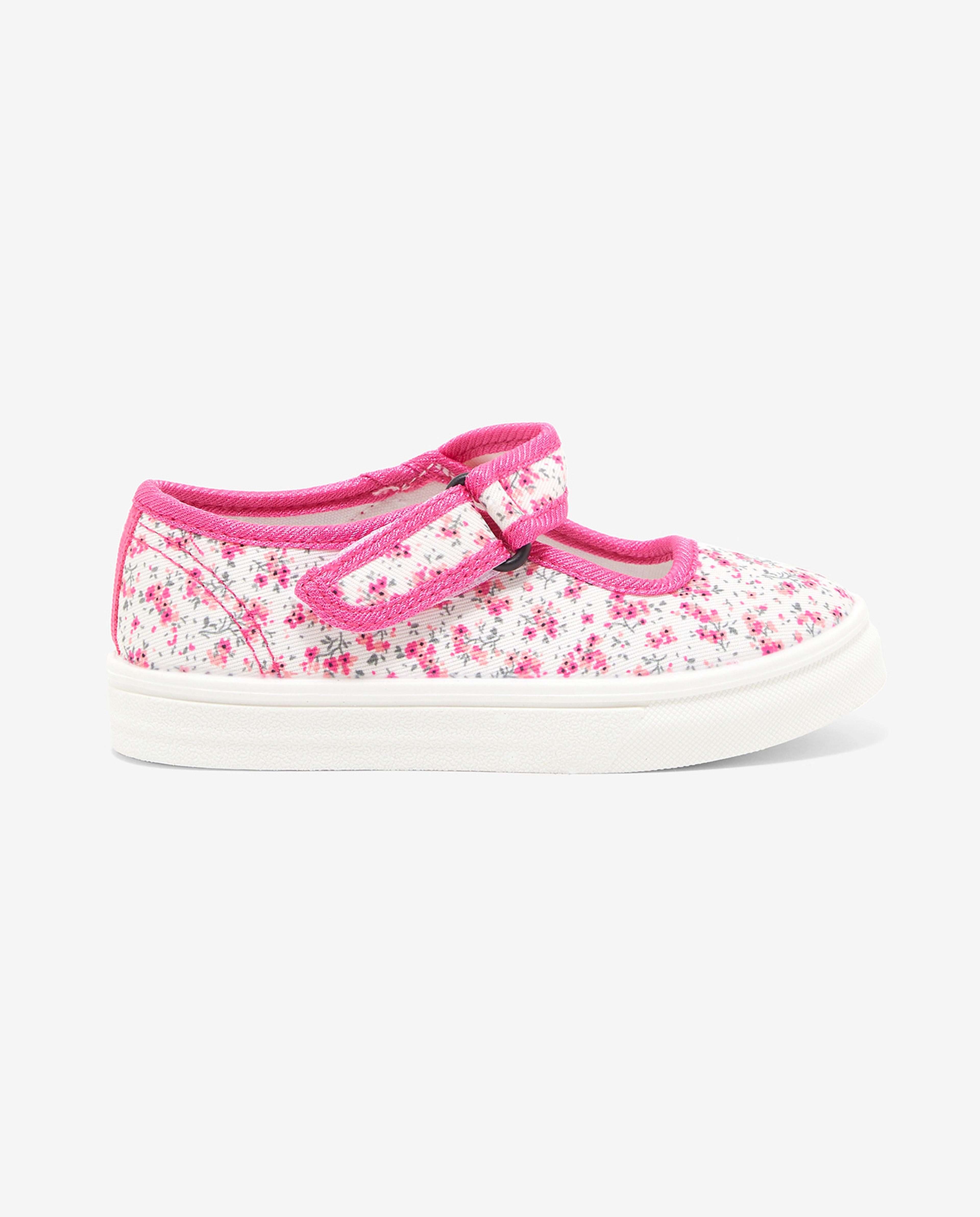 Shop Printed Canvas Shoes with Velcro Closure Online R B KSA