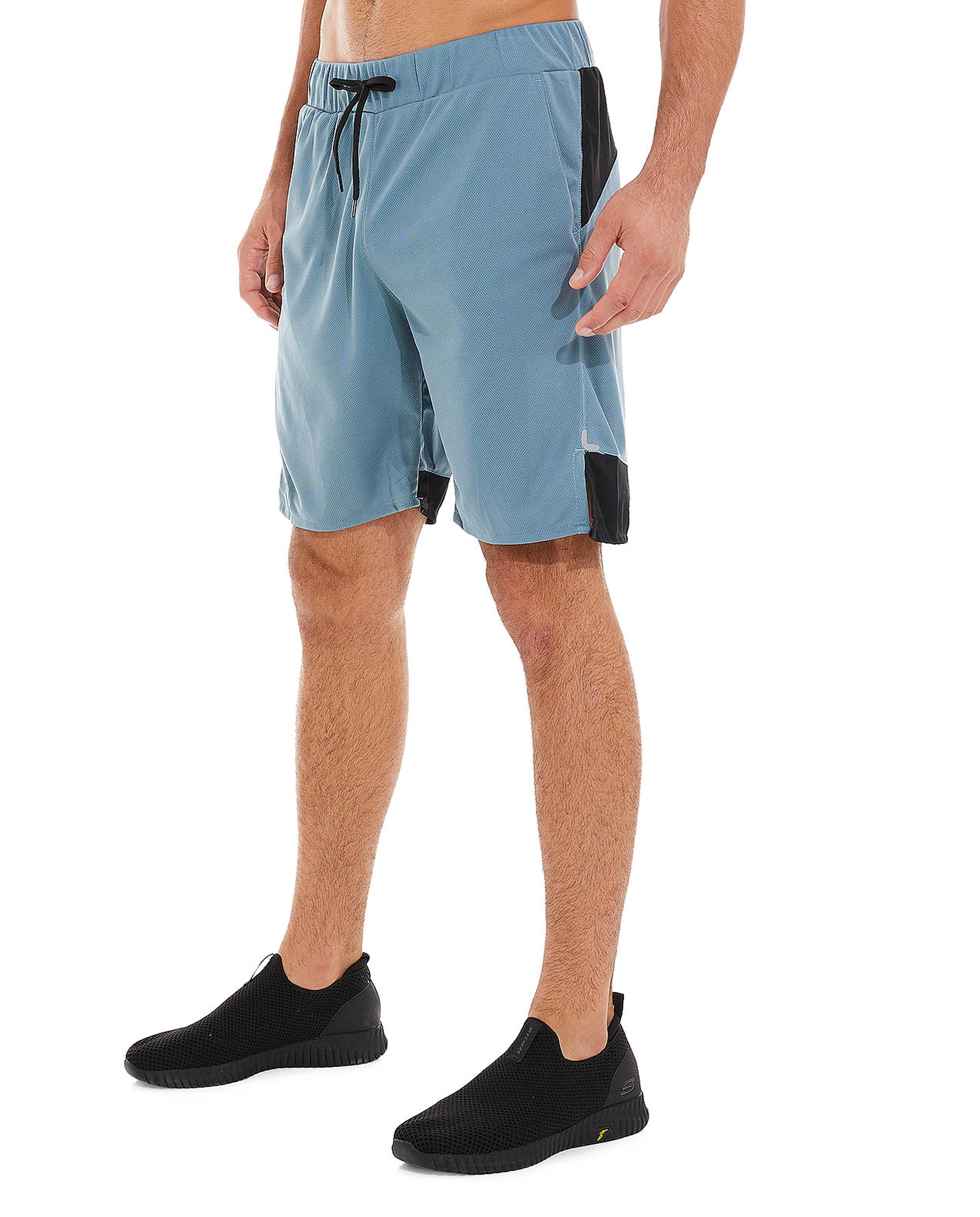 Contrast Detailed Active Shorts with Drawstring Waist