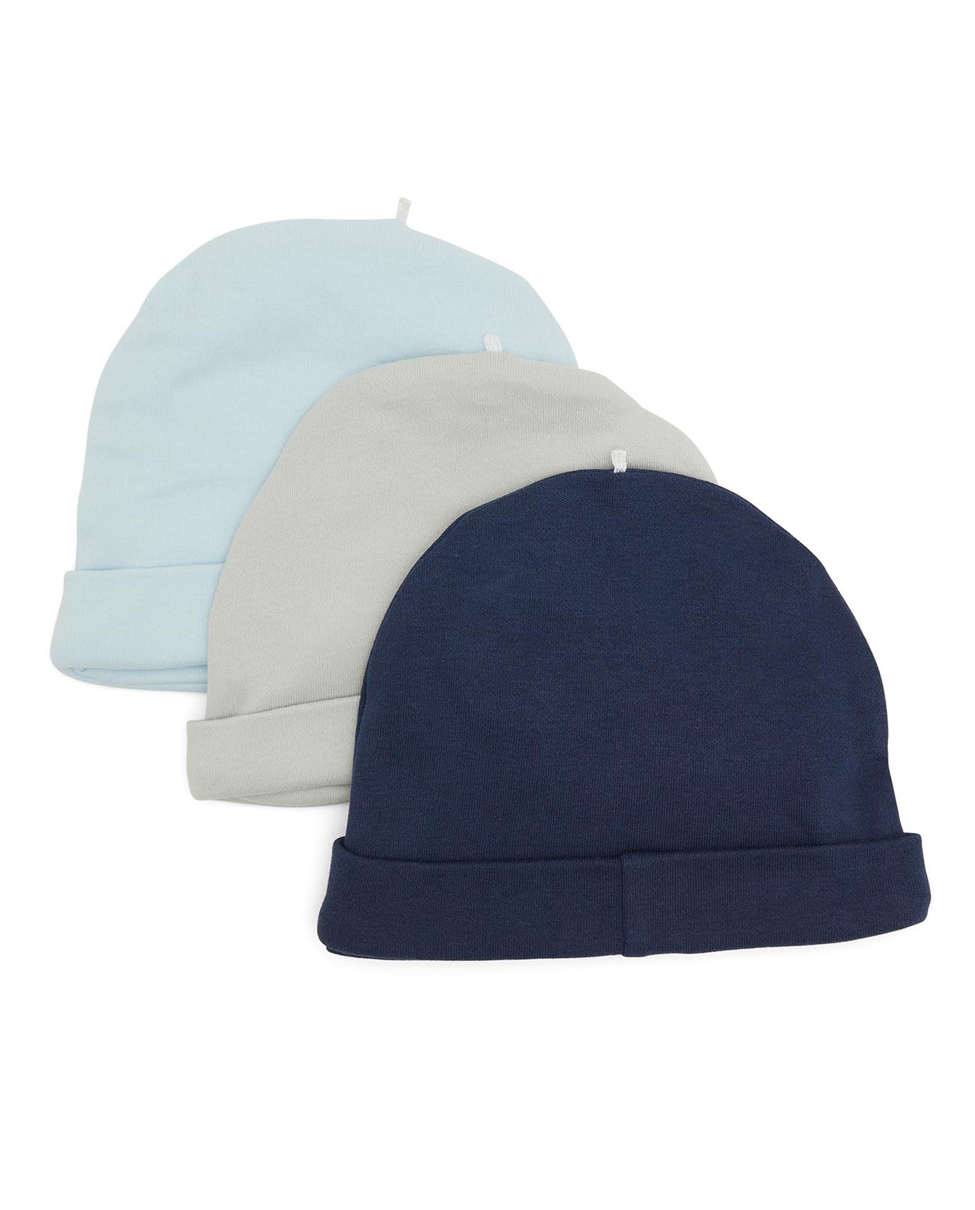 Pack of 3 Solid Caps