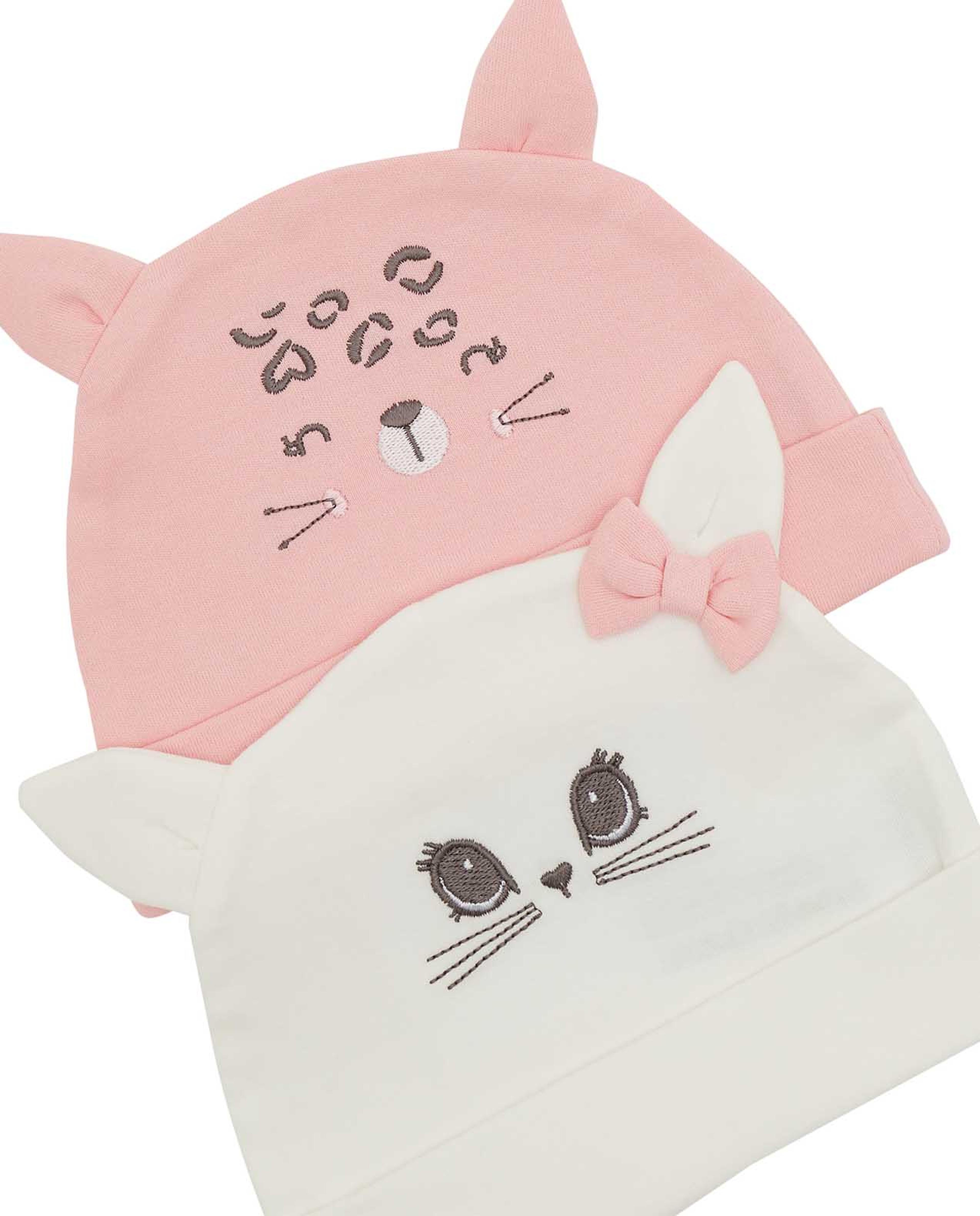 Pack of 2 Embroidered Caps