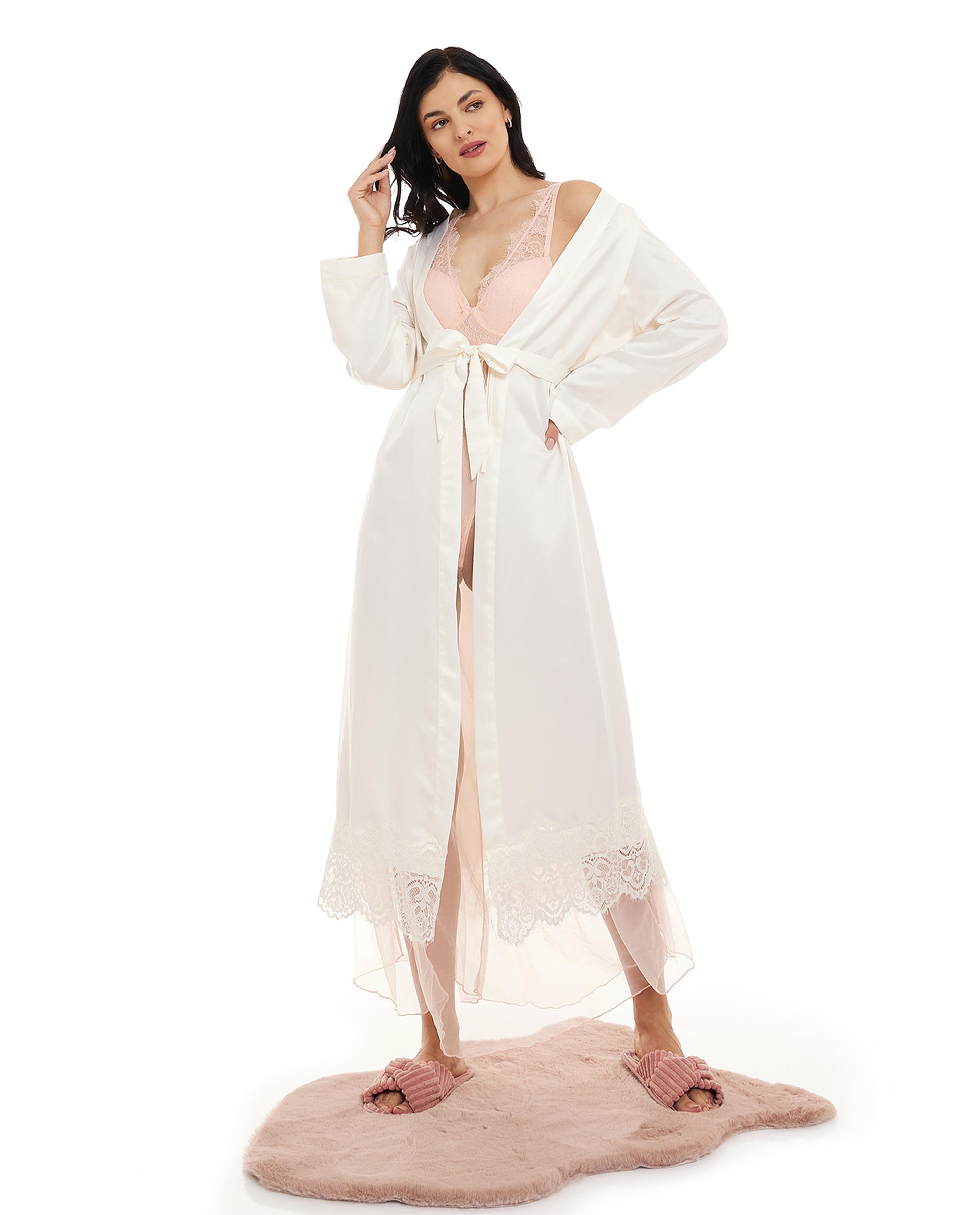 Lace Trim Sleep Robe