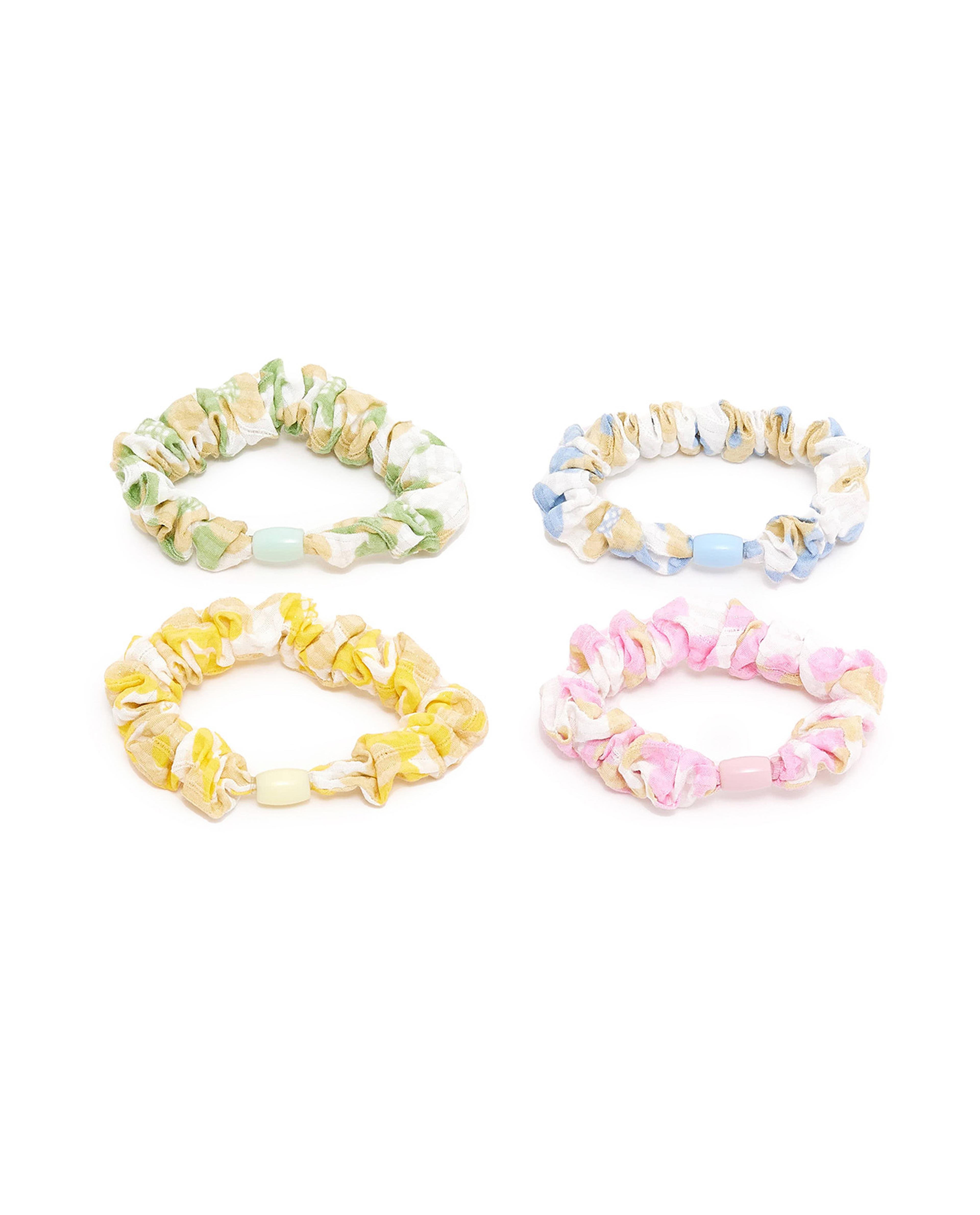 Pack of 4 Thin Scrunchies