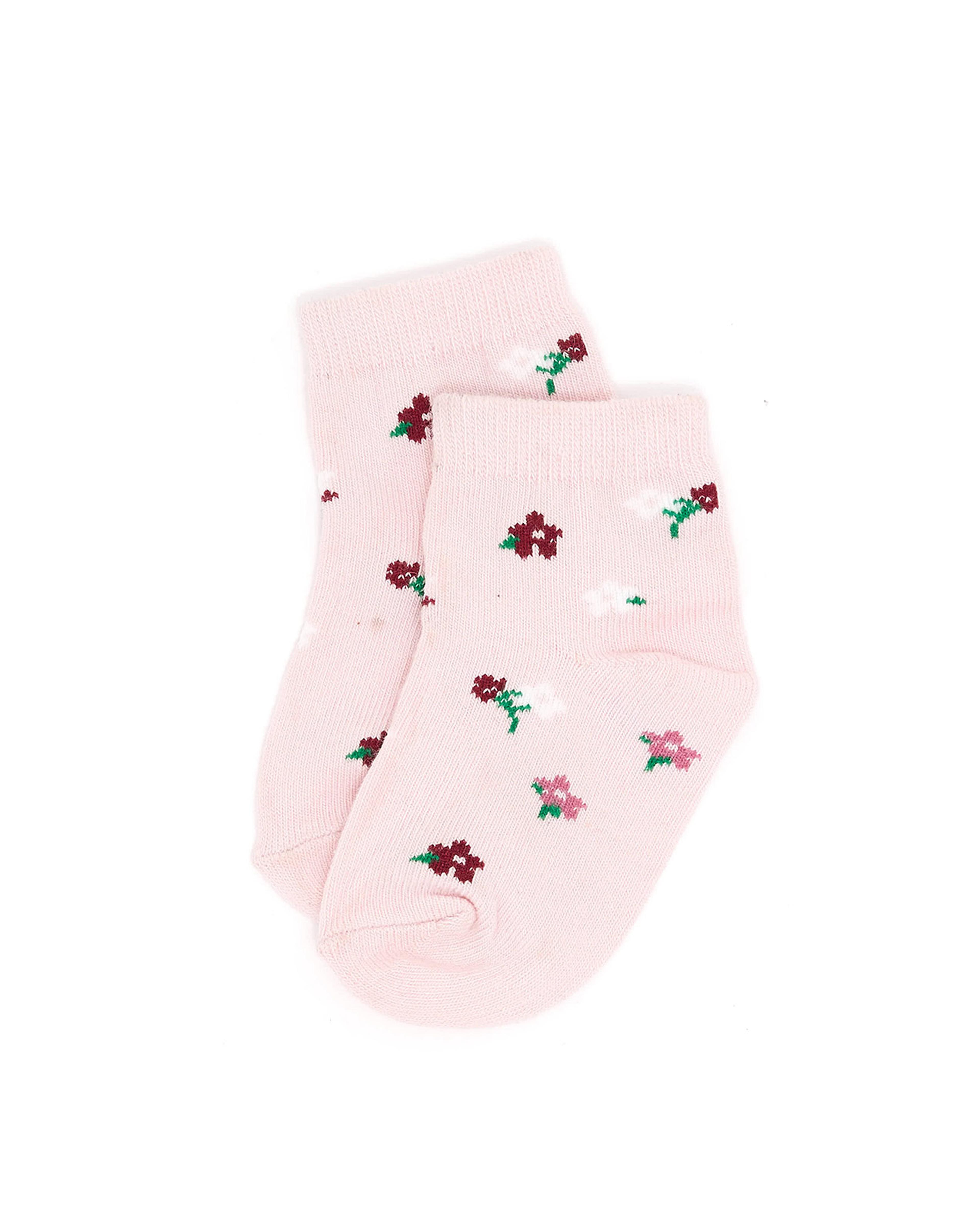 3 Pack Printed Ankle Socks