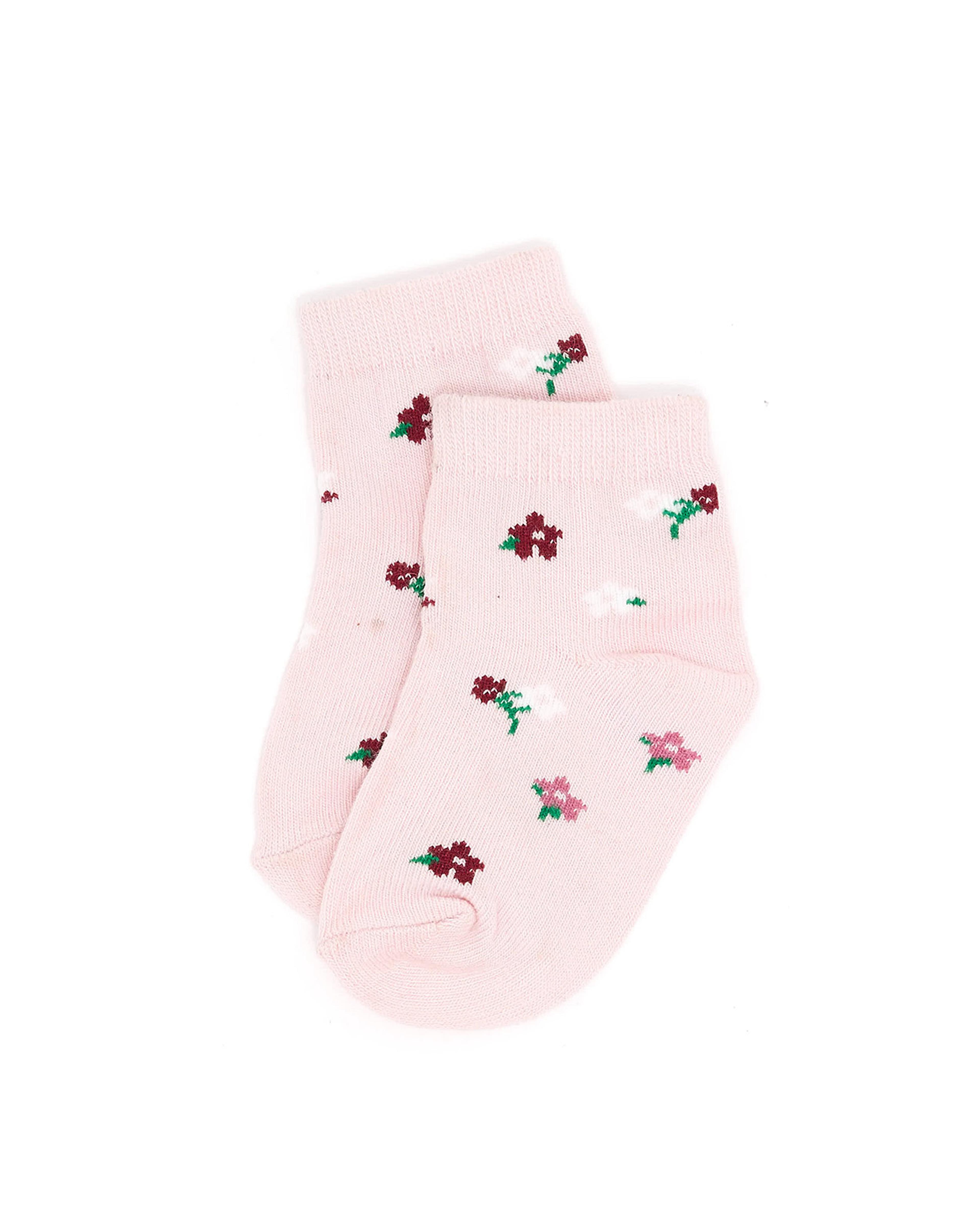3 Pack Printed Ankle Socks
