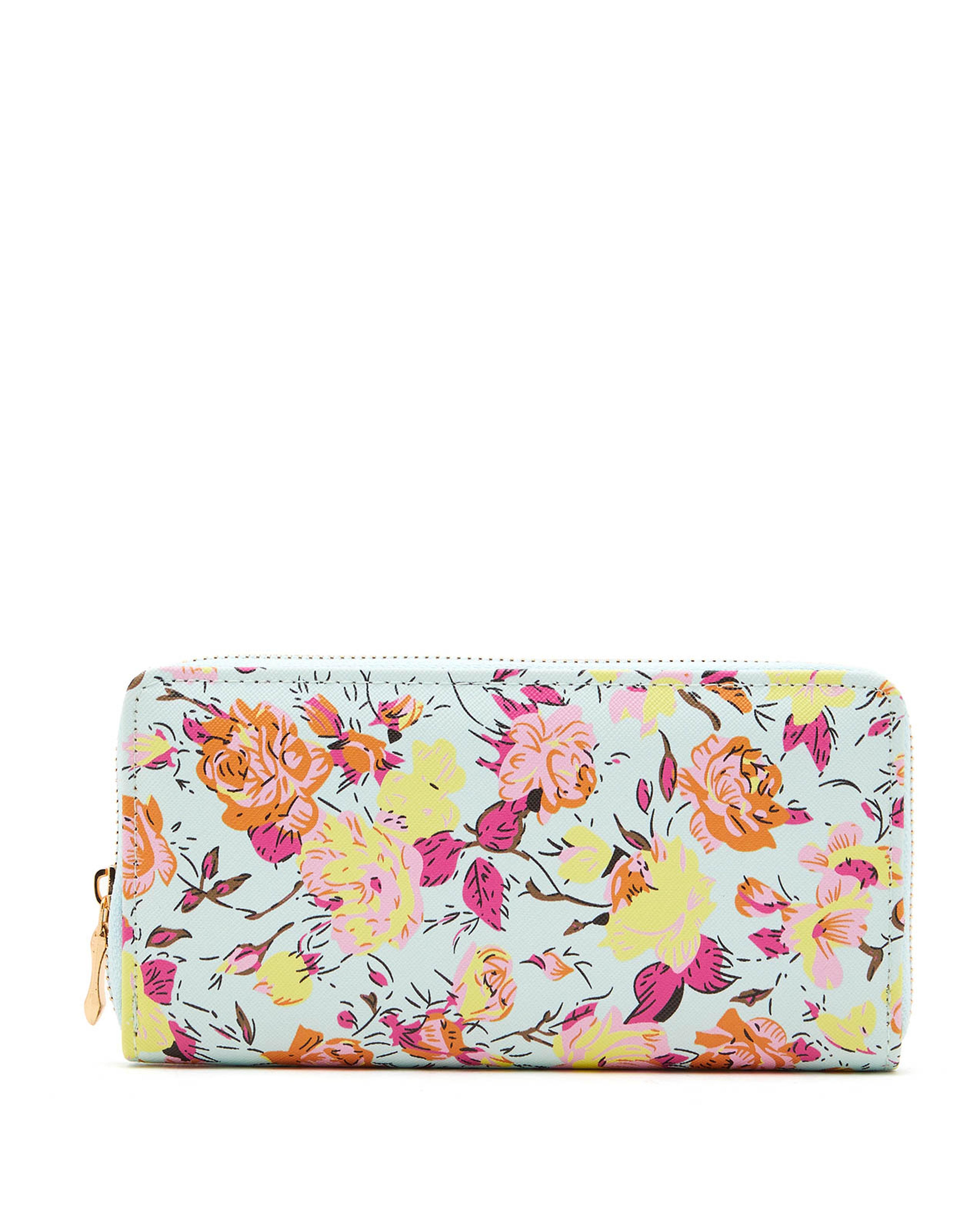 Floral Print Long Wallet