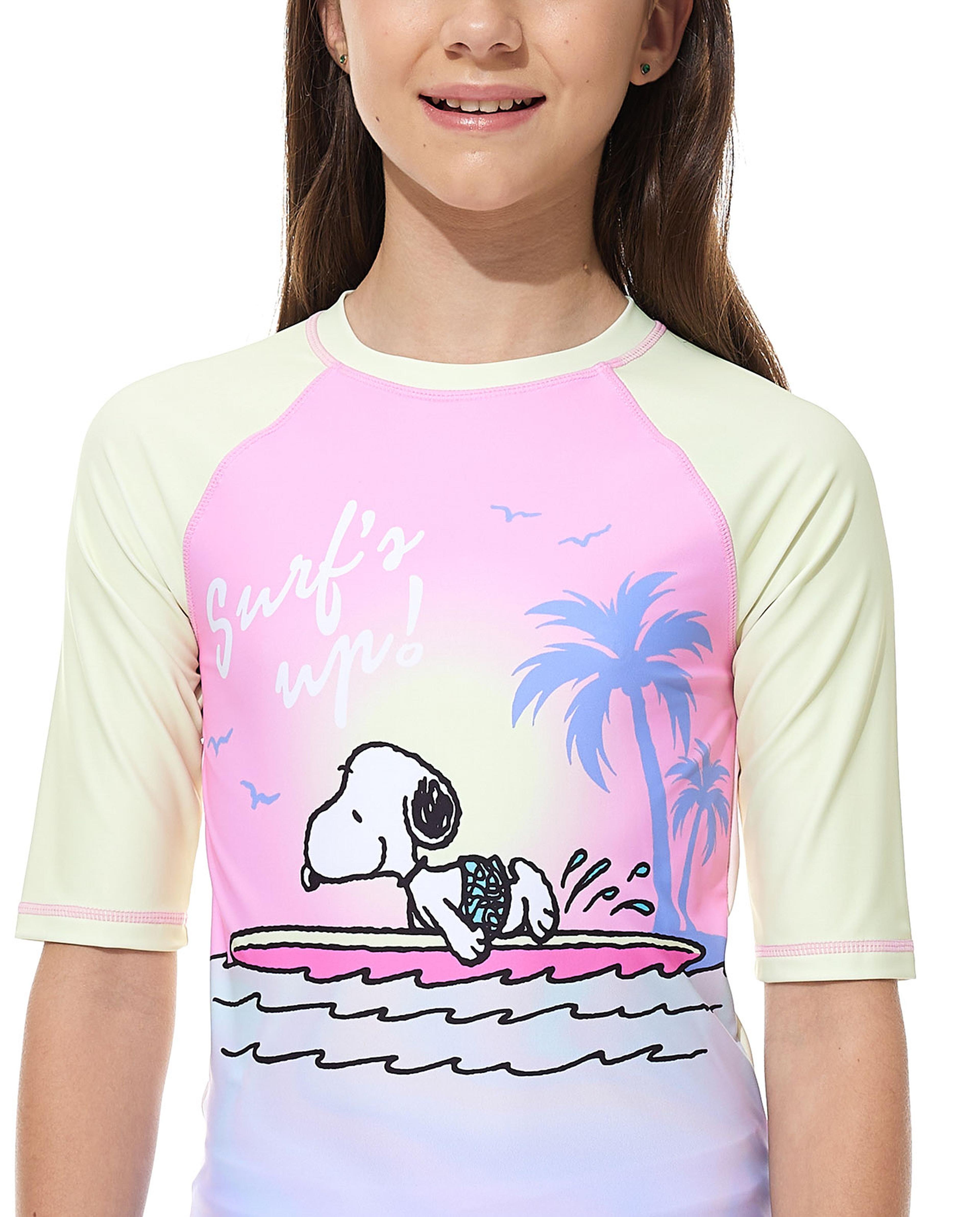 Snoopy Print Swim Set